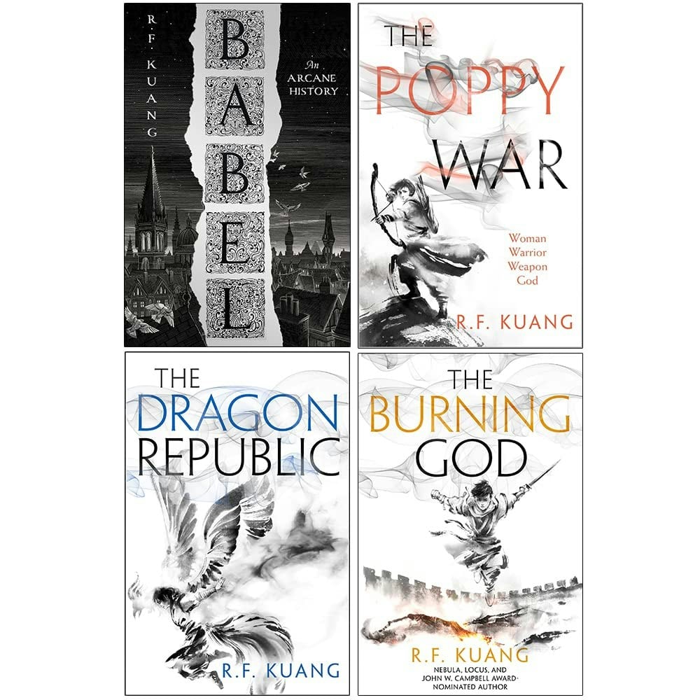 Various Publishers R.f. Kuang Collection 4 Books Set (Babel, The Poppy War, The Dragon Republic, The Burning God)