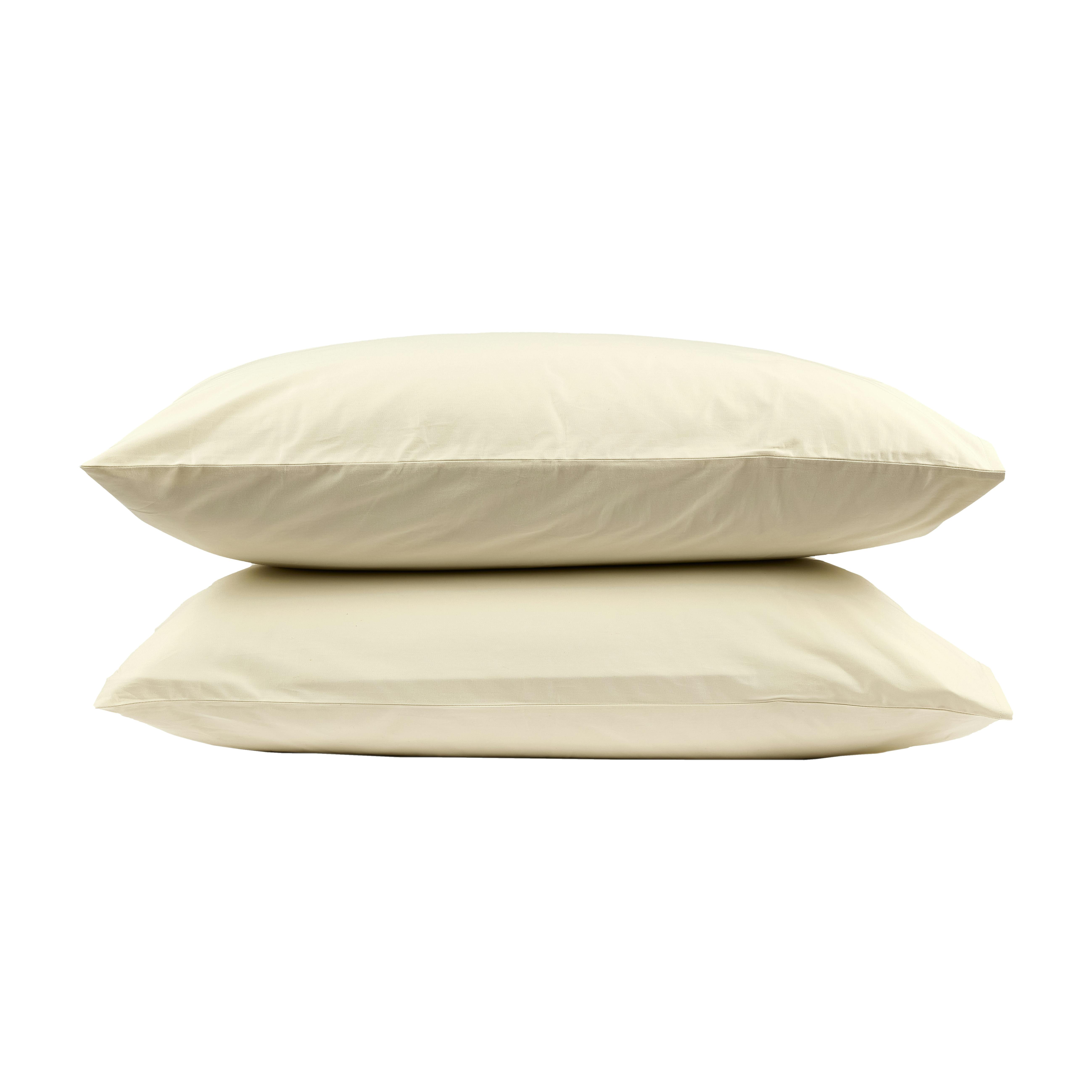 Hotel Pure Luxury Cream 4 Star Classic Pillowcase - Pair - Standard