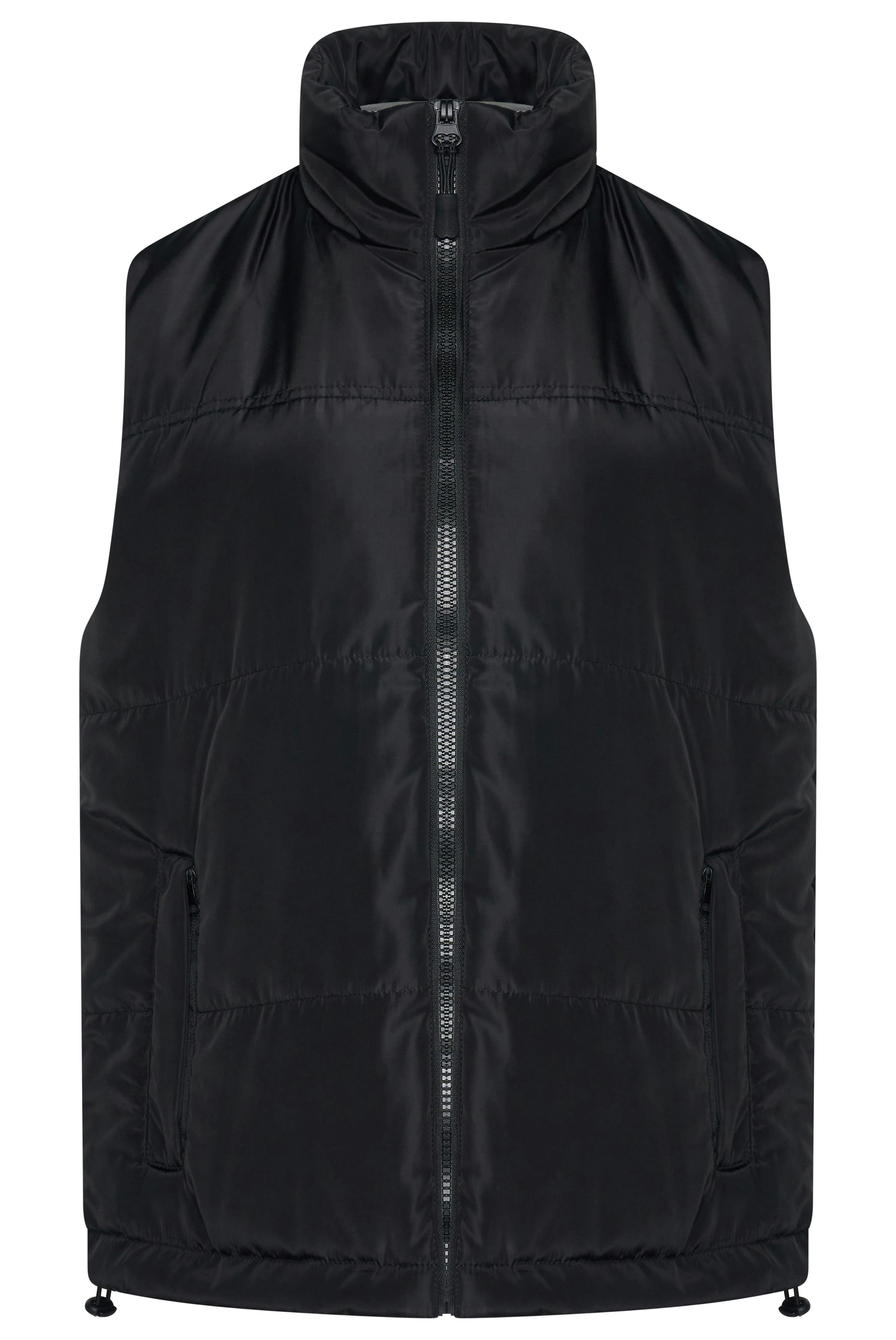 One&Only Unisex Black Quilted Gilet - S