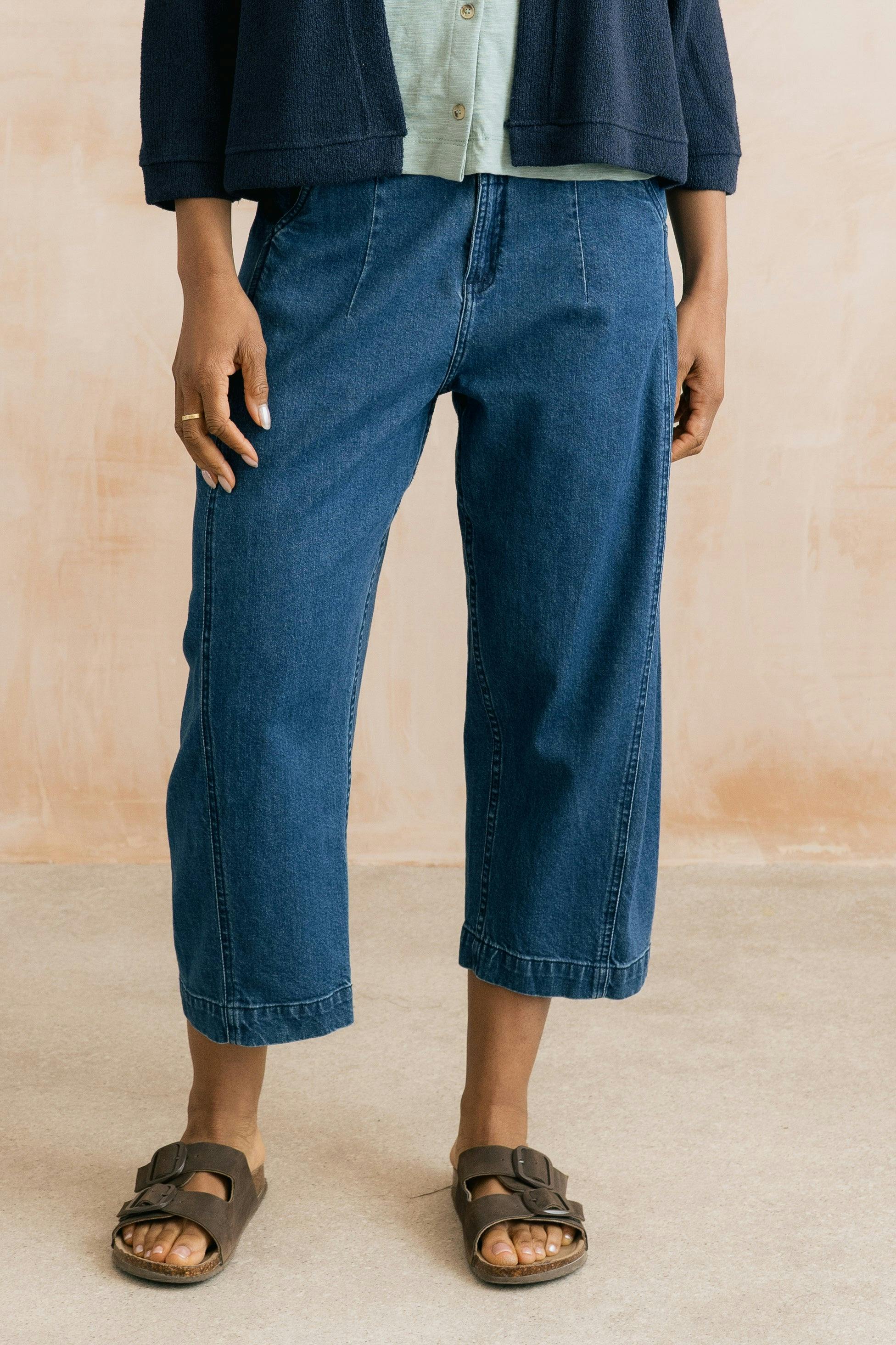 Lily & Me Blue Charlie Barrel Leg Jeans - 18