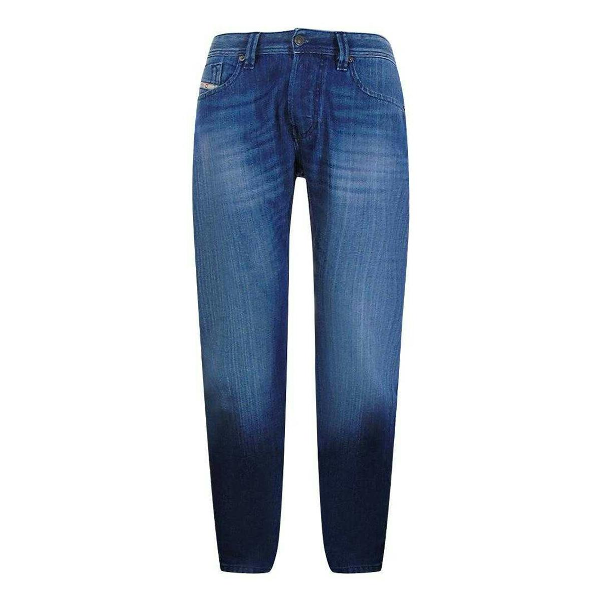 Diesel Men's Dark/Blue Larkee-X Stretch Jeans - 32R - 99% Cotton/1% Elastane