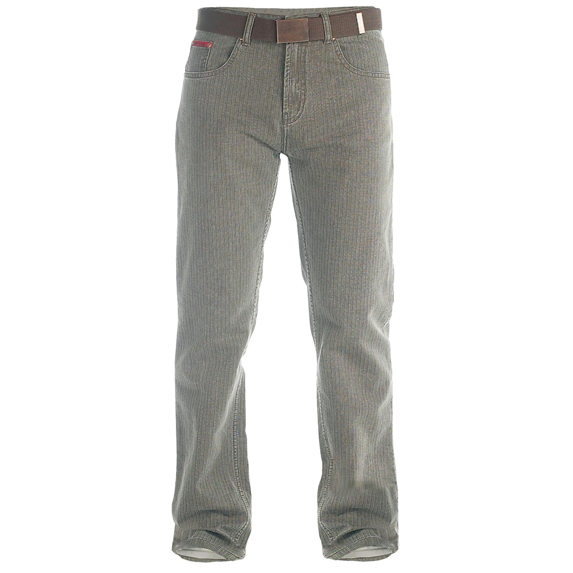 Duke Men's Brown D555 London Brian Bedford Cord Kingsize Trousers - 54L - 100% Cotton