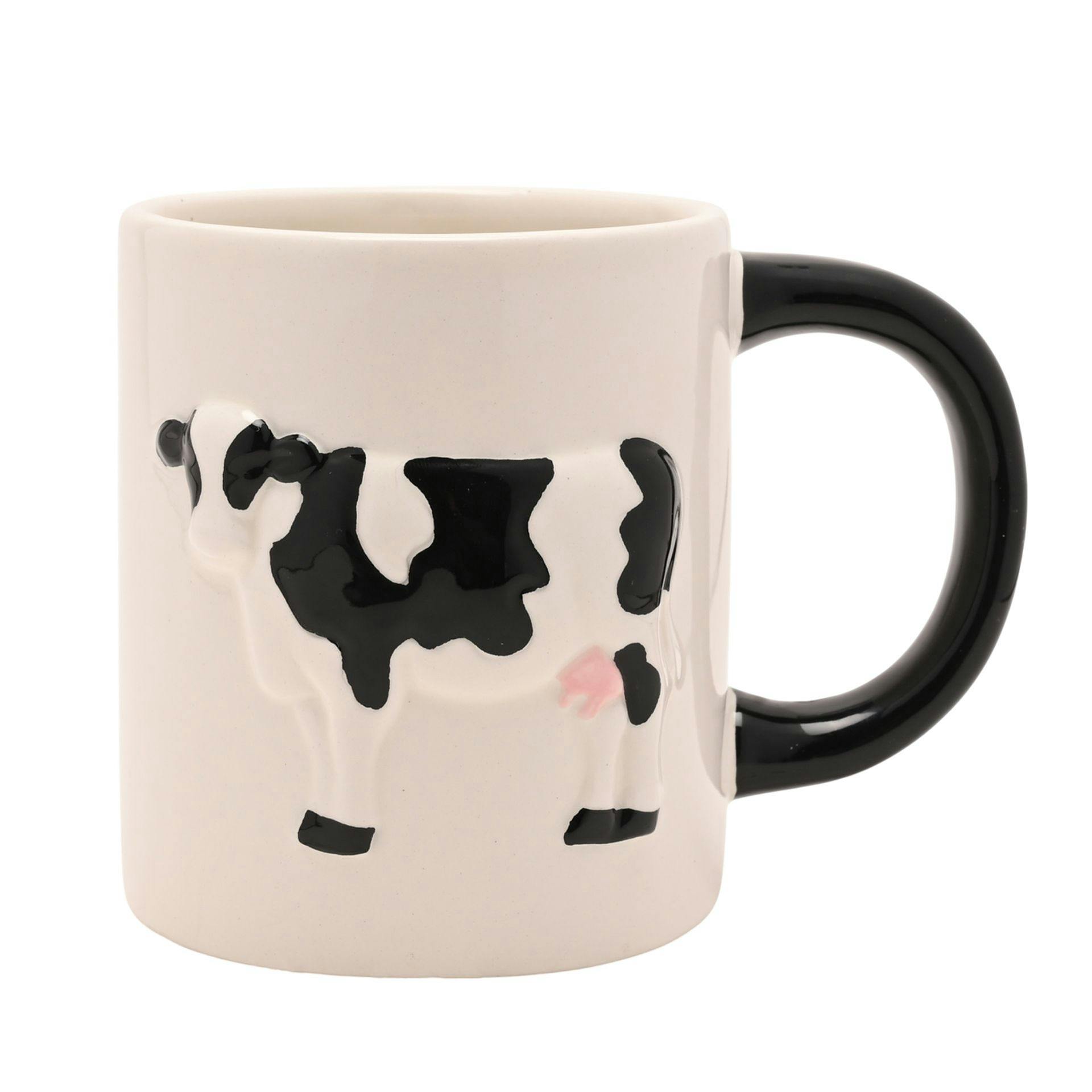 Rackhams Cream/Black Cow Mug