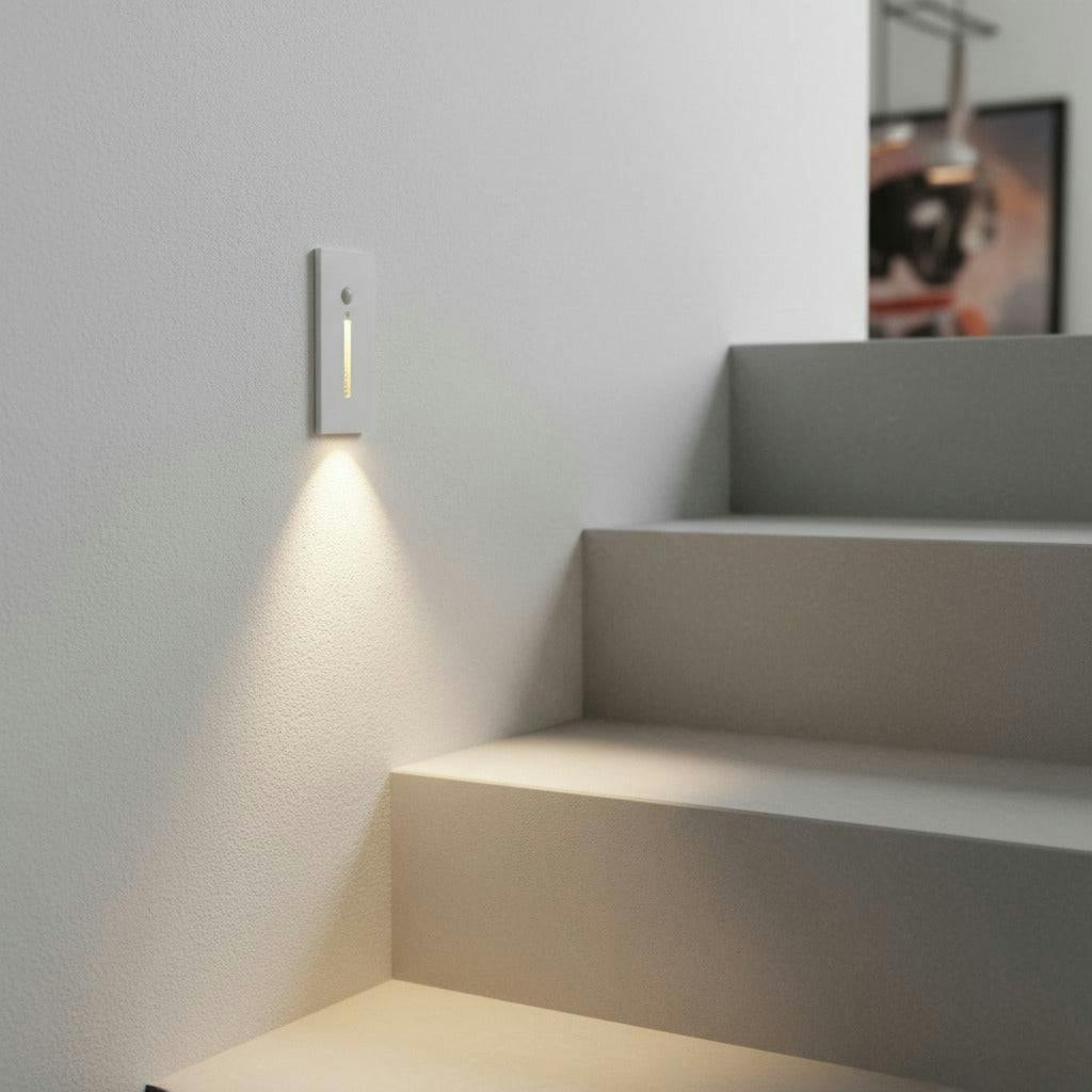 Rackhams White/Light 3 Watt Recessed Interior Motion Sensor Step