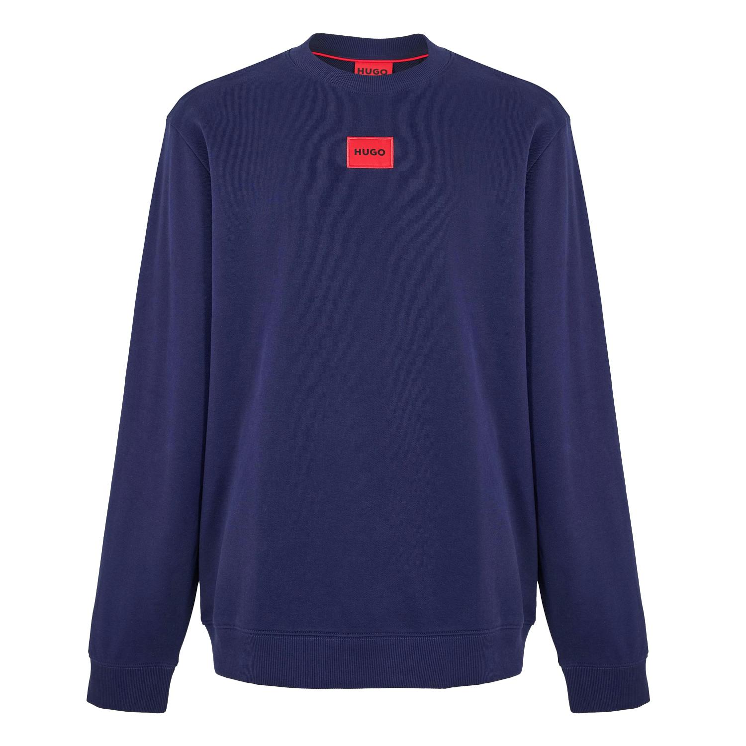 Hugo Men's Diragol Crew Neck Sweatshirt - Navy - Xl - Navy - 100% Mixed