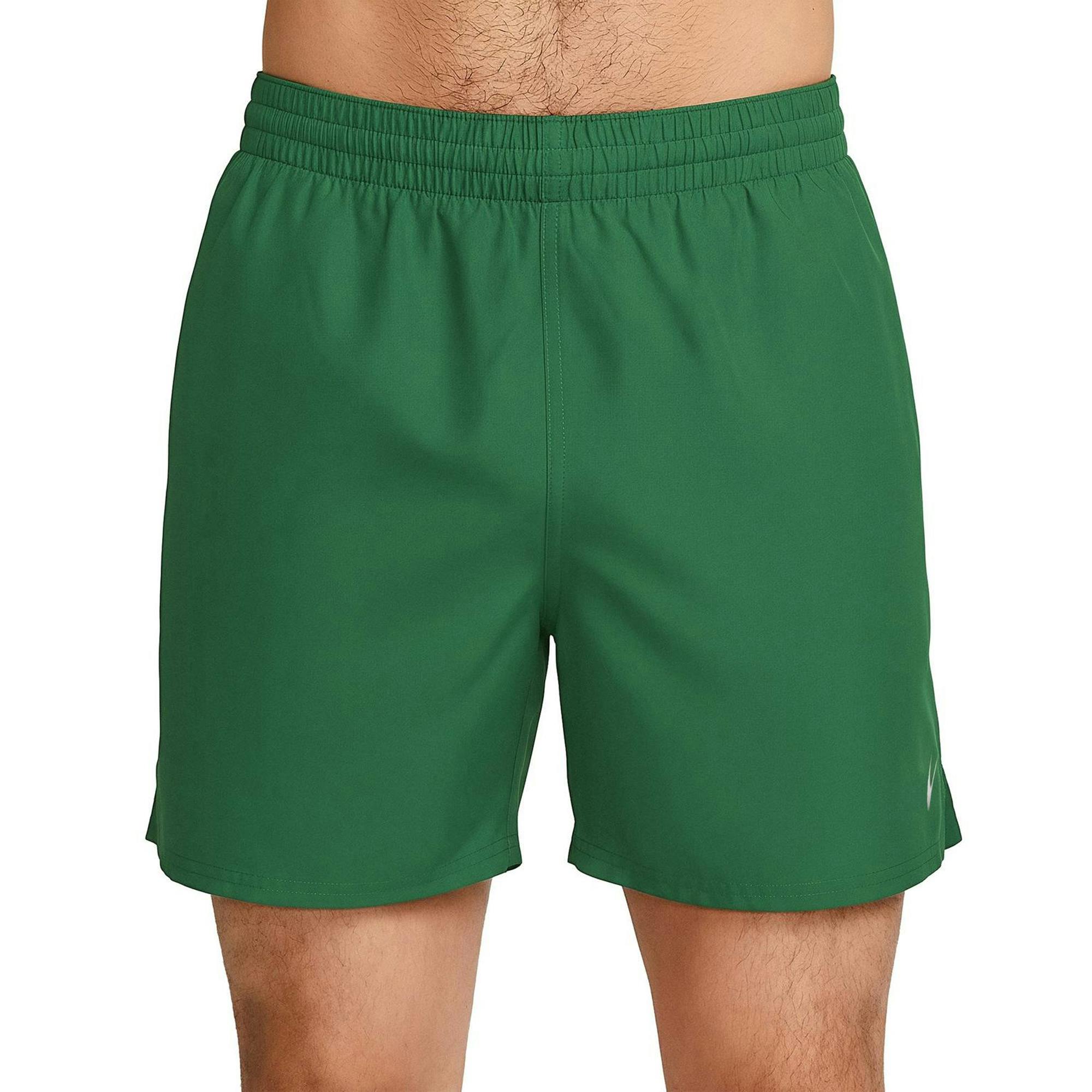 Nike Men's Green Embroidered Logo Regular Swim Shorts - Malachite - Xl - Malachite - 100% Mixed