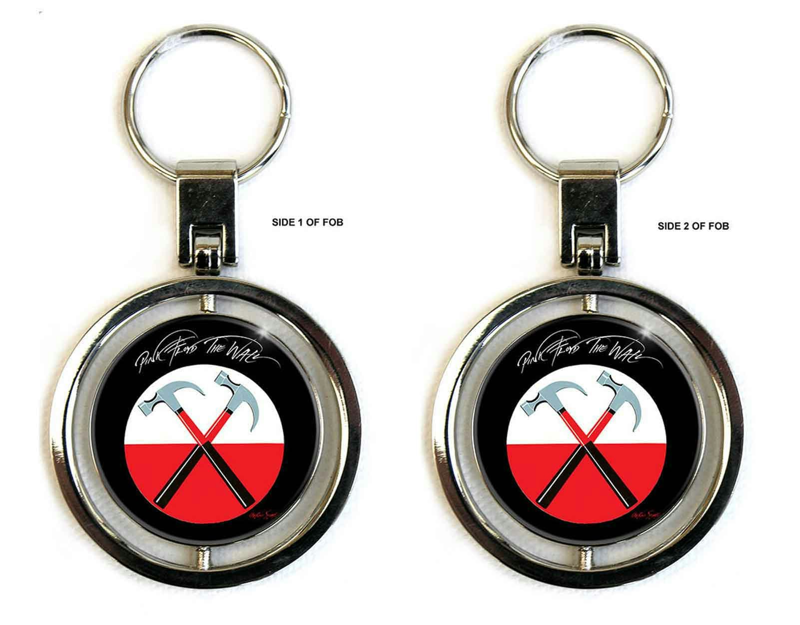 Paradiso Clothing Pink Floyd Keyring The Wall Hammers Spinner Keychain