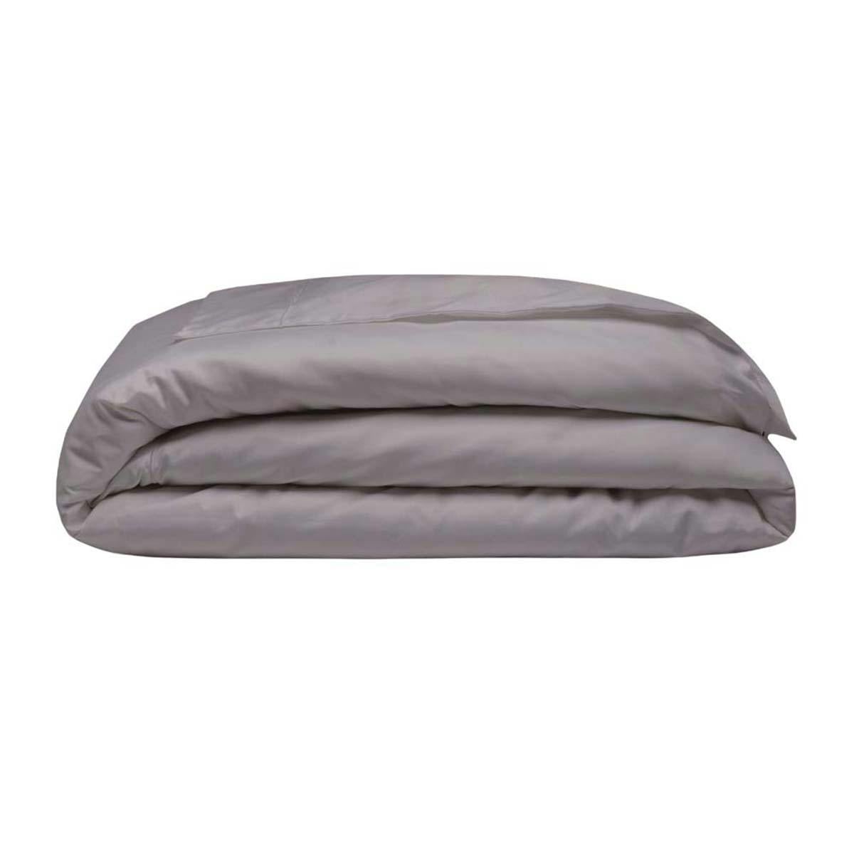 Belledorm 400 Thread Count Egyptian Cotton Oxford Duvet Cover - Pewter - Superking - Pewter - 100% Egyptian Cotton