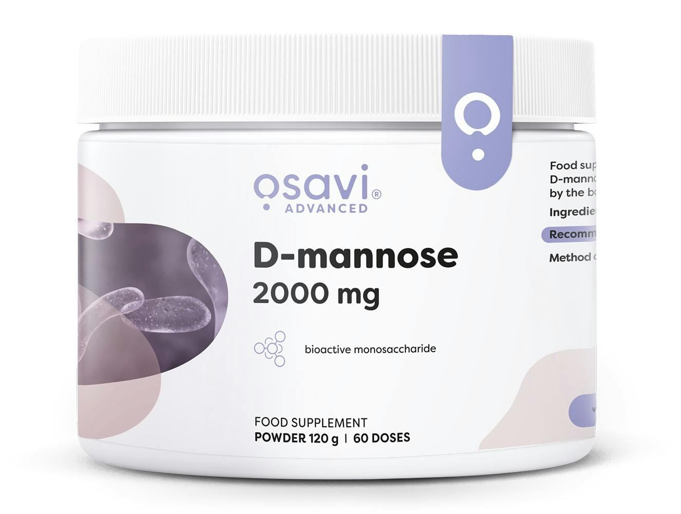 Osavi D-Mannose Powder, 2000Mg - 120G - Image 5