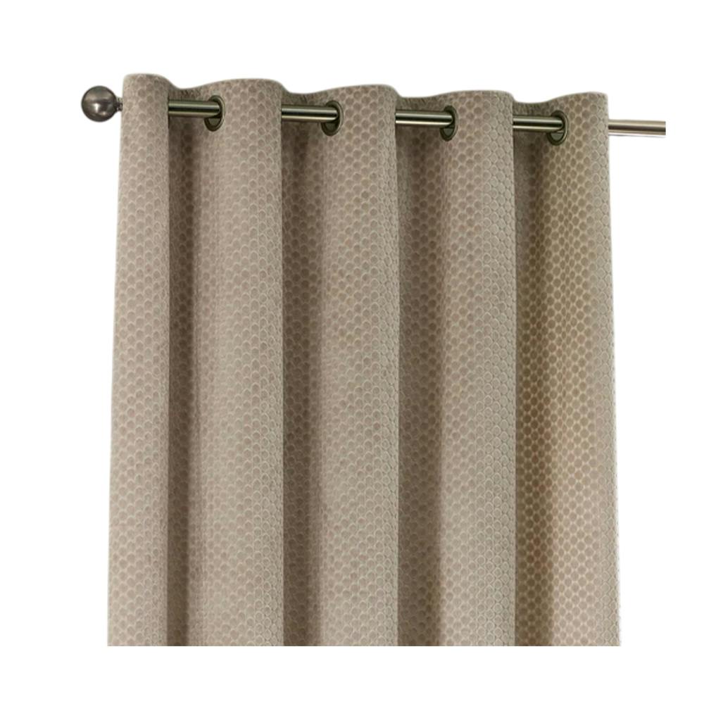 Rackhams Neptune Velvet Eyelet Curtains - Champagne - 229Cm X 229Cm - Champagne - 100% Polyester