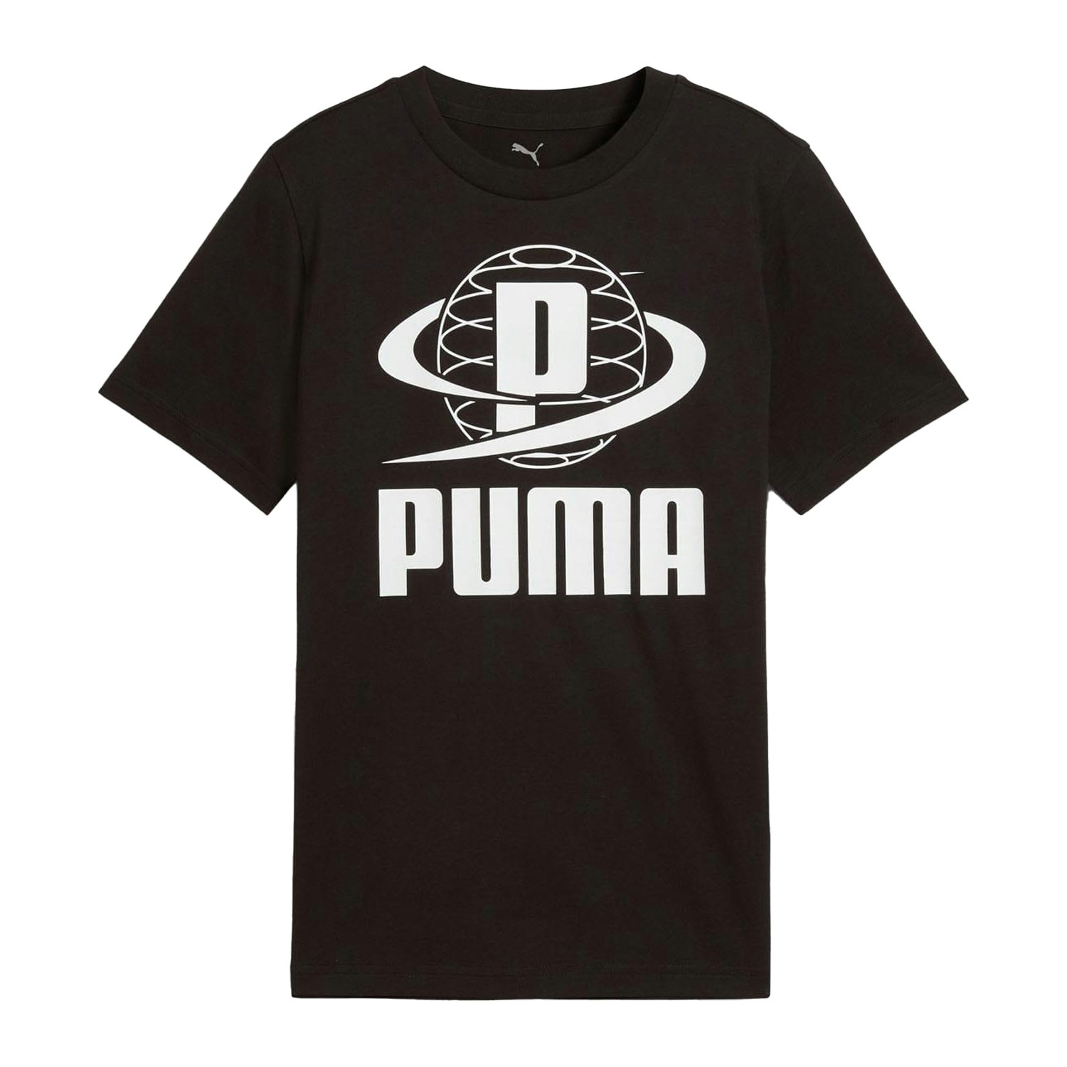 Puma Black Childrens/Kids Ii Graphic Print T-Shirt - Size 11-12 Years