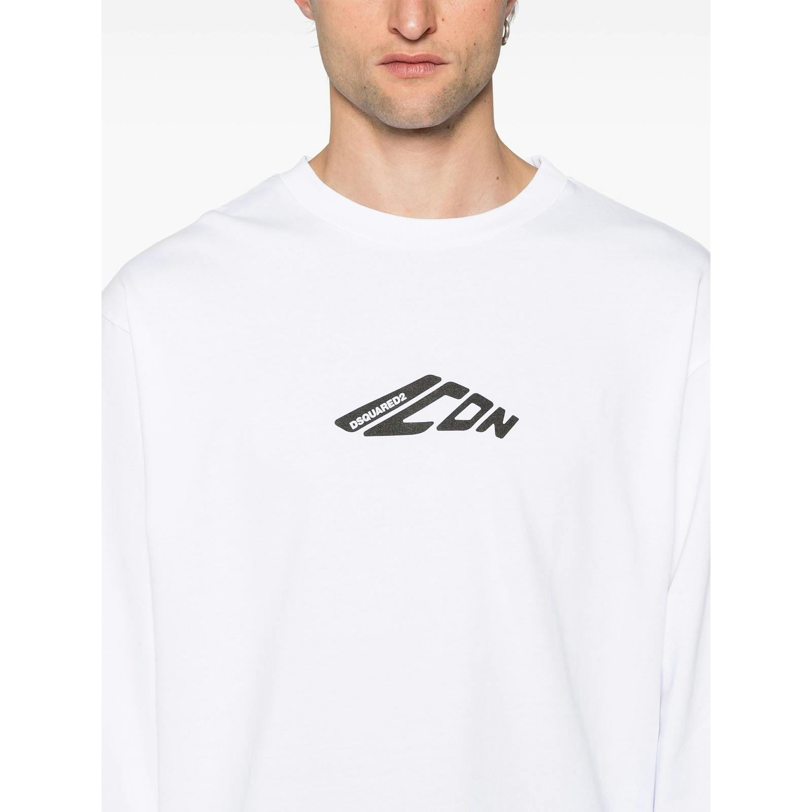 Dsquared White New Generation Icon Logo Sweatshirt In - Xxl