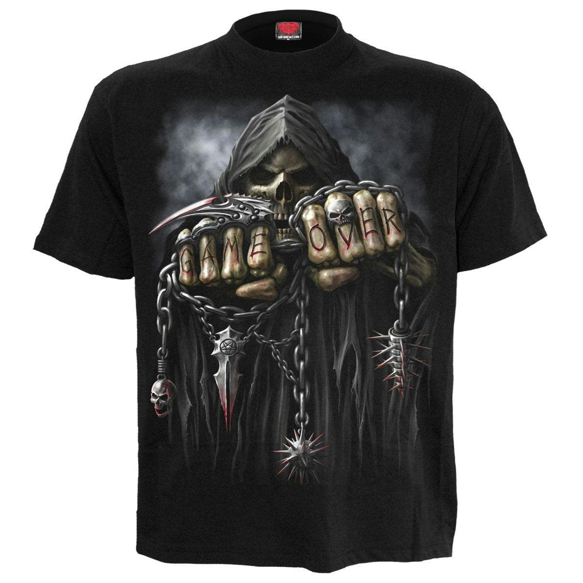 Spiral Direct Black Game Over - T-Shirt - 4XL - Screen