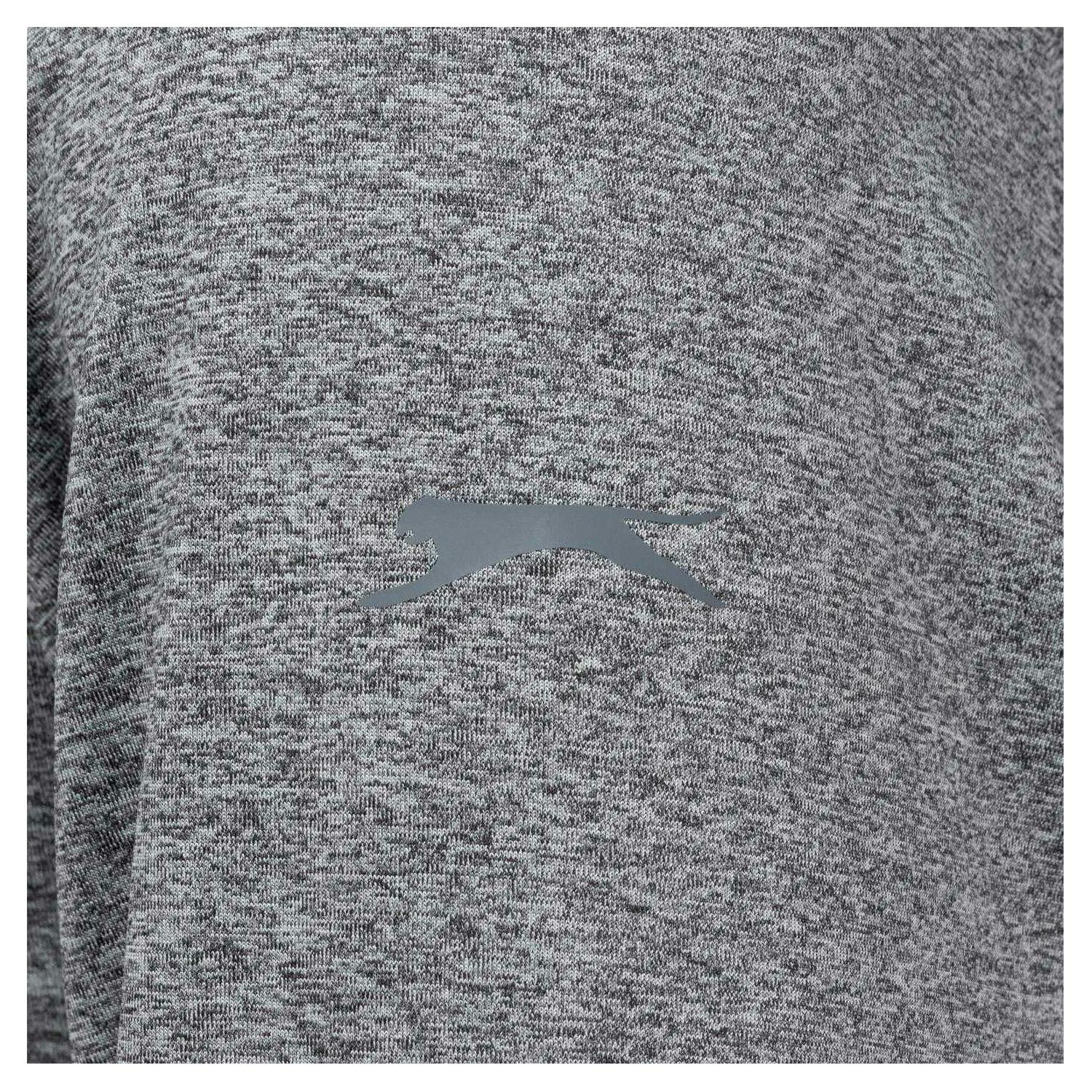 Slazenger Men's Quarter Zip Sweatshirt - Charcoal - L - Charcoal - 92% Polyester/8% Elastane