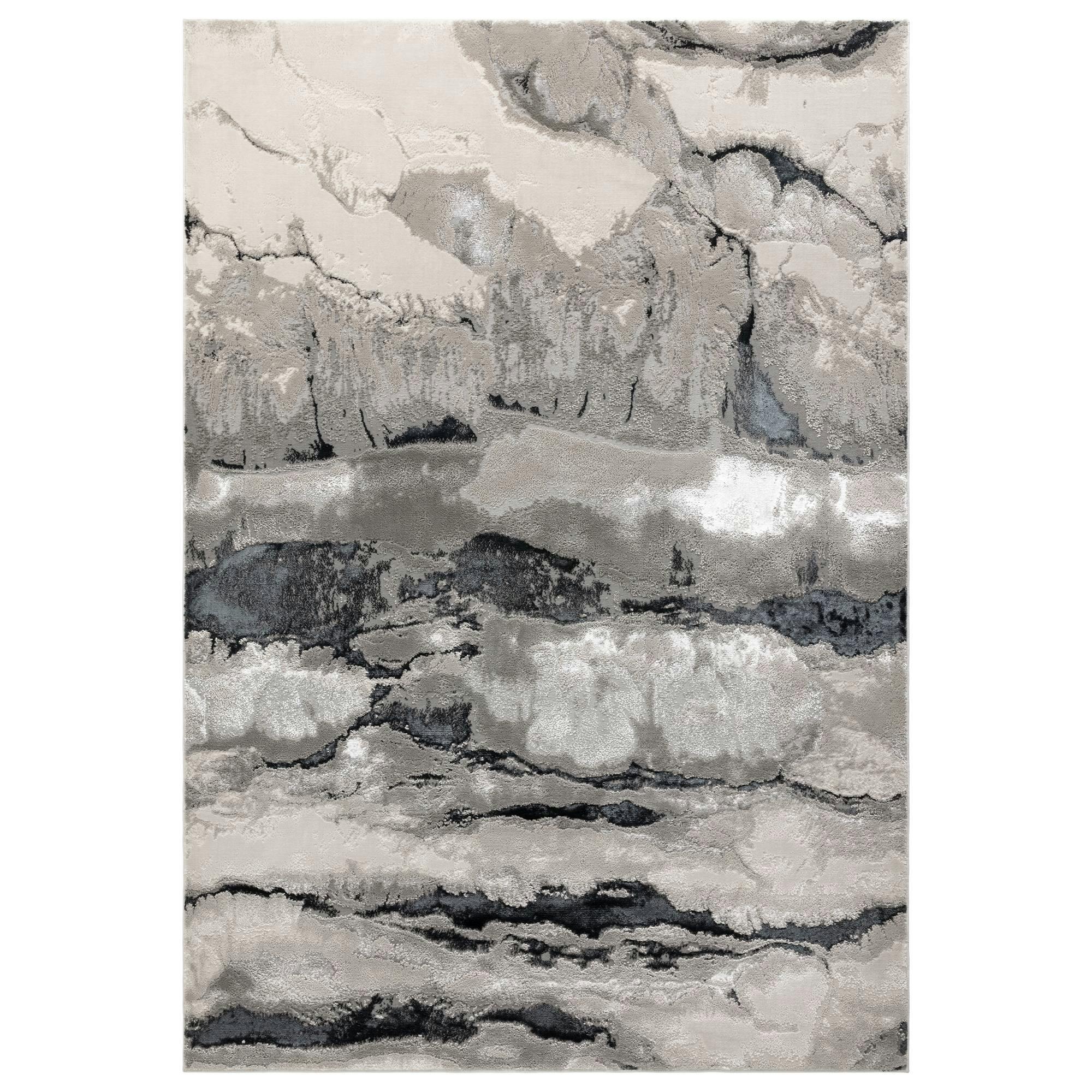 Rackhams White Aurora Au05 Quartz Rug - 120X170cm