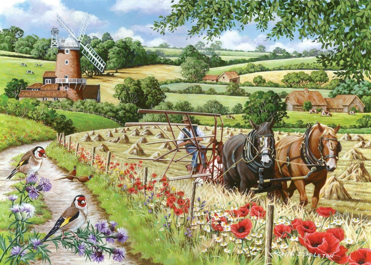 The House Of Puzzles Windmill Lane - Big 500 Piece Jigsaw Puzzle