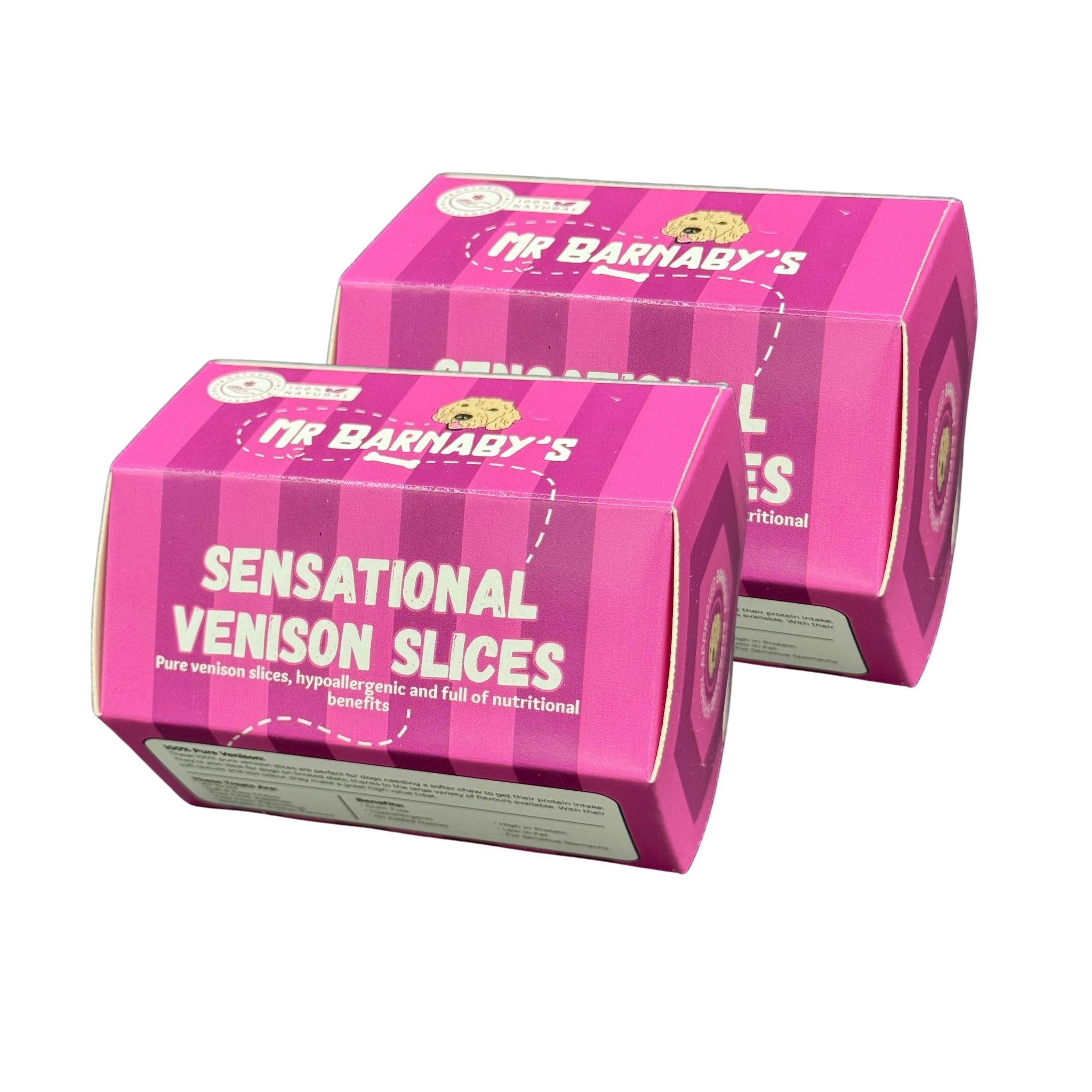Mr Barnaby’s Grain Mr Barnaby's Sensational Venison Slices Dog Treats (Pack Of 2) - Pack Of 2 - 2