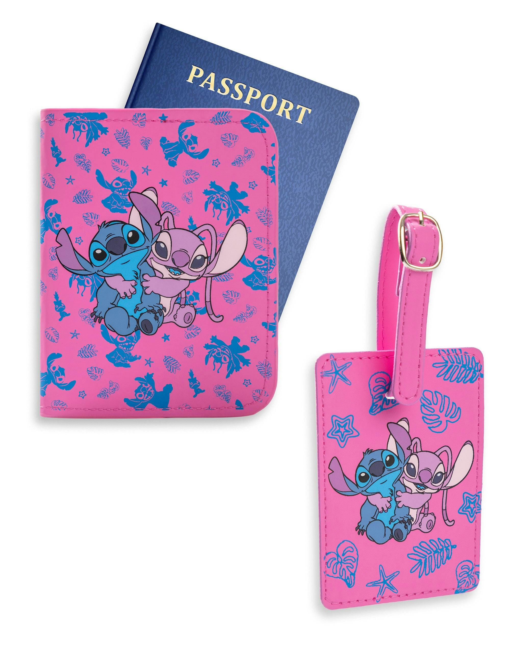 Vanilla Underground Unisex Kids Pink Lilo & Stitch Travel Set Wallet Gift Set (One Size)