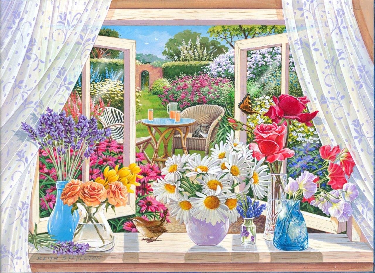 The House of Puzzles Summer Breeze 250 Piece Big Jigsaw Puzzle - Extra Large - Image 4