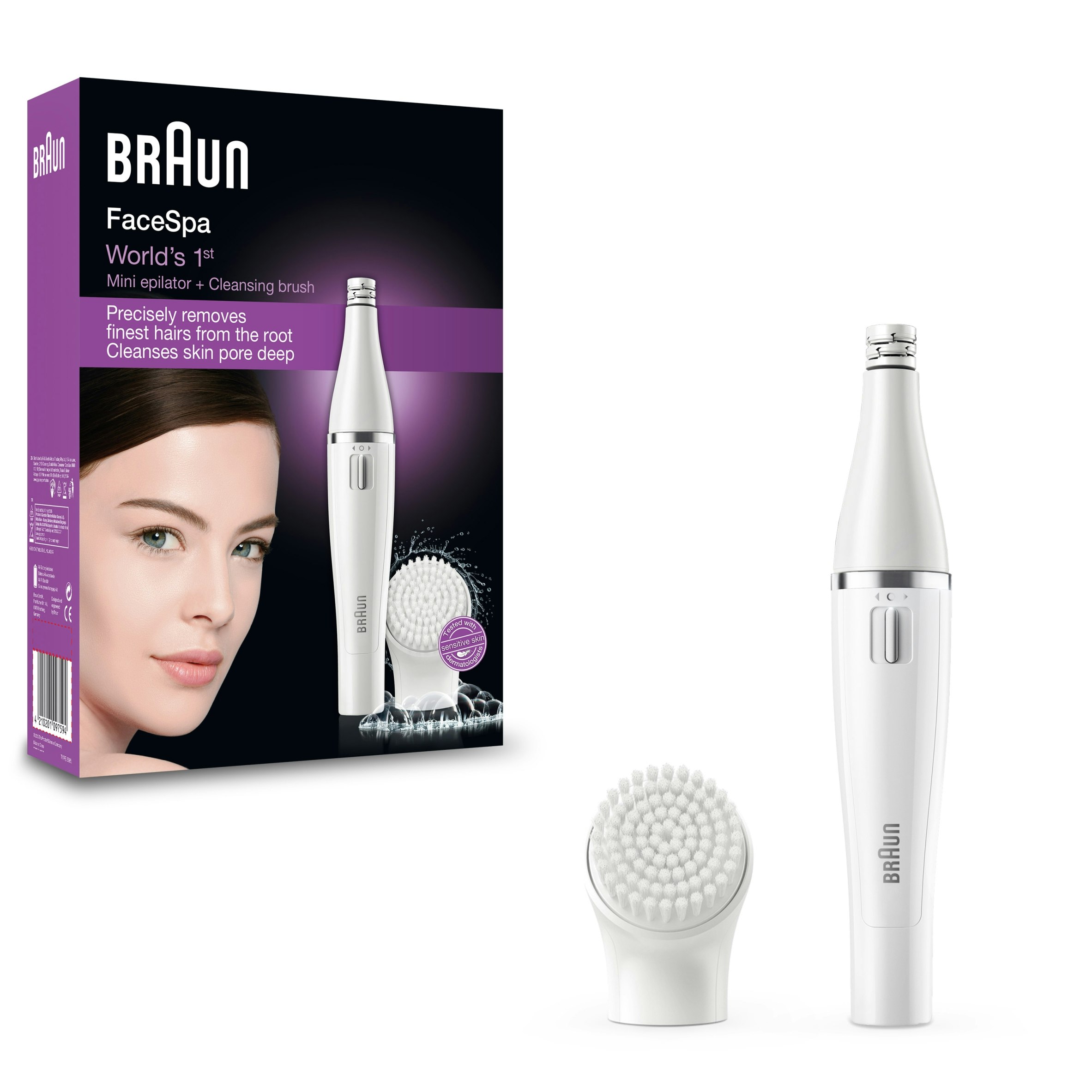 Braun Face 810 Facial Epilator And Facial Cleansing Brush