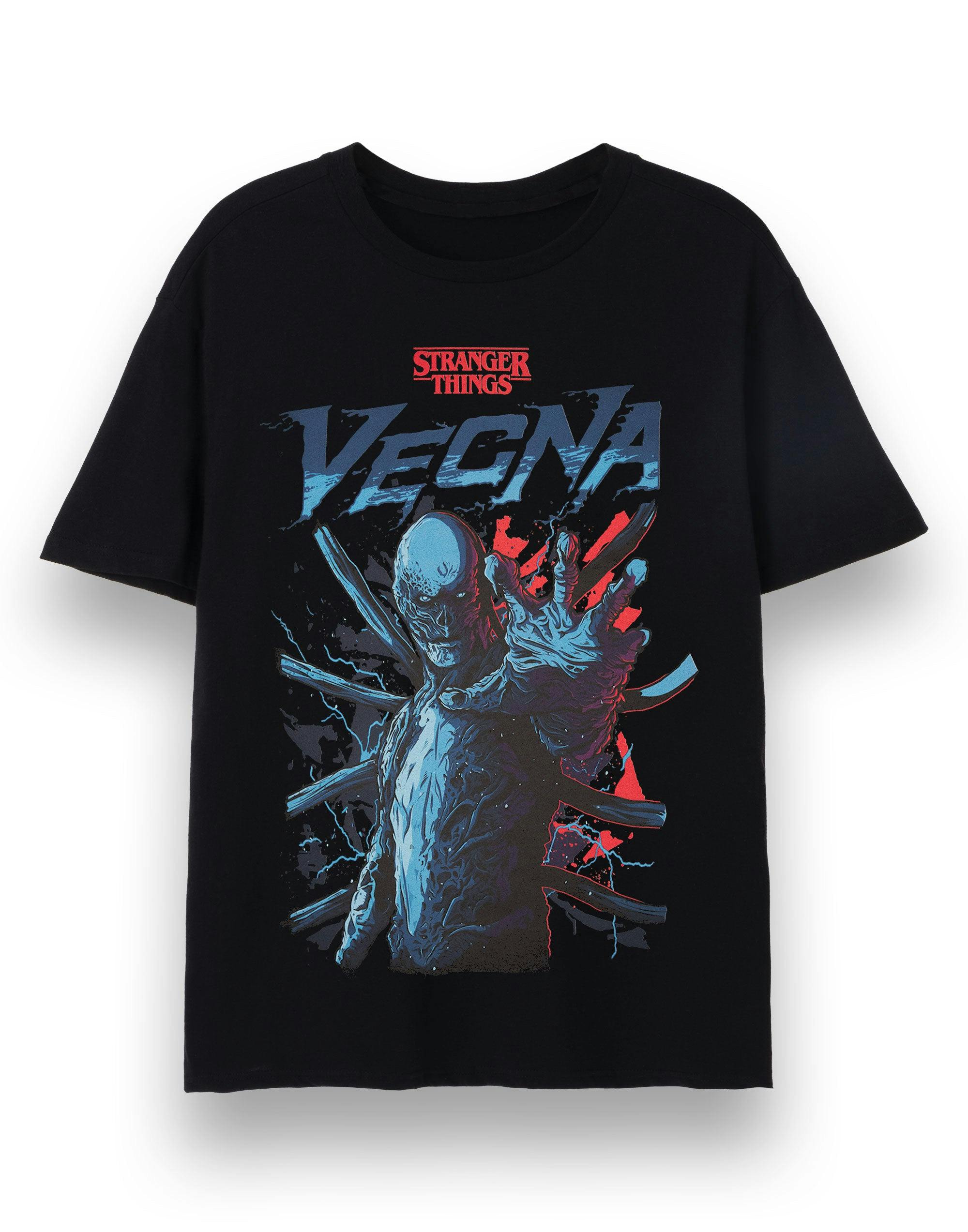 Vanilla Underground Men's Black Stranger Things Vecna Short Sleeved T-Shirt - XX-Large