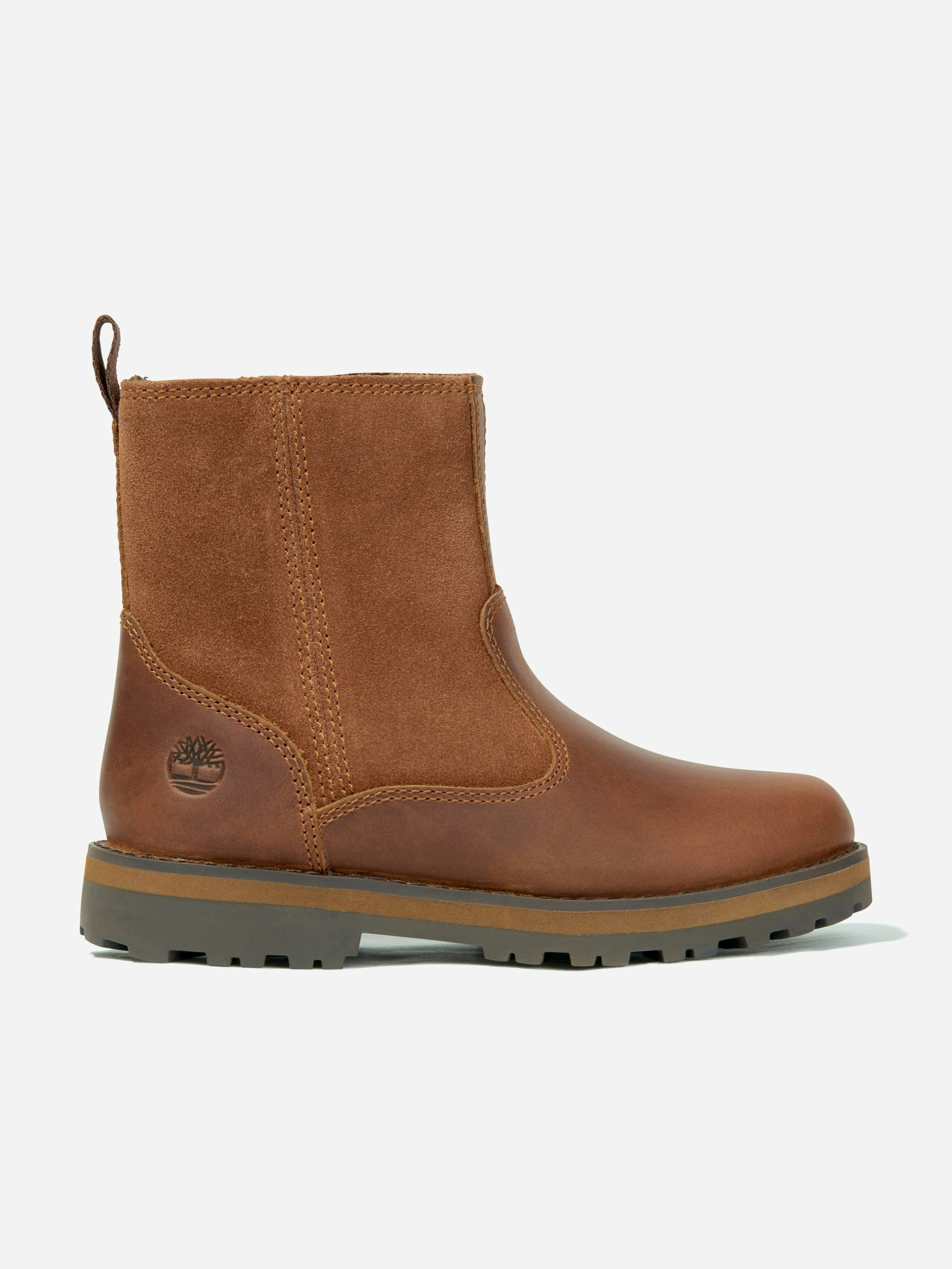 Timberland Boys Brown Kids Courma Mid Warm Lined Boots In In - Eu 32 Uk 13 Us 13.5