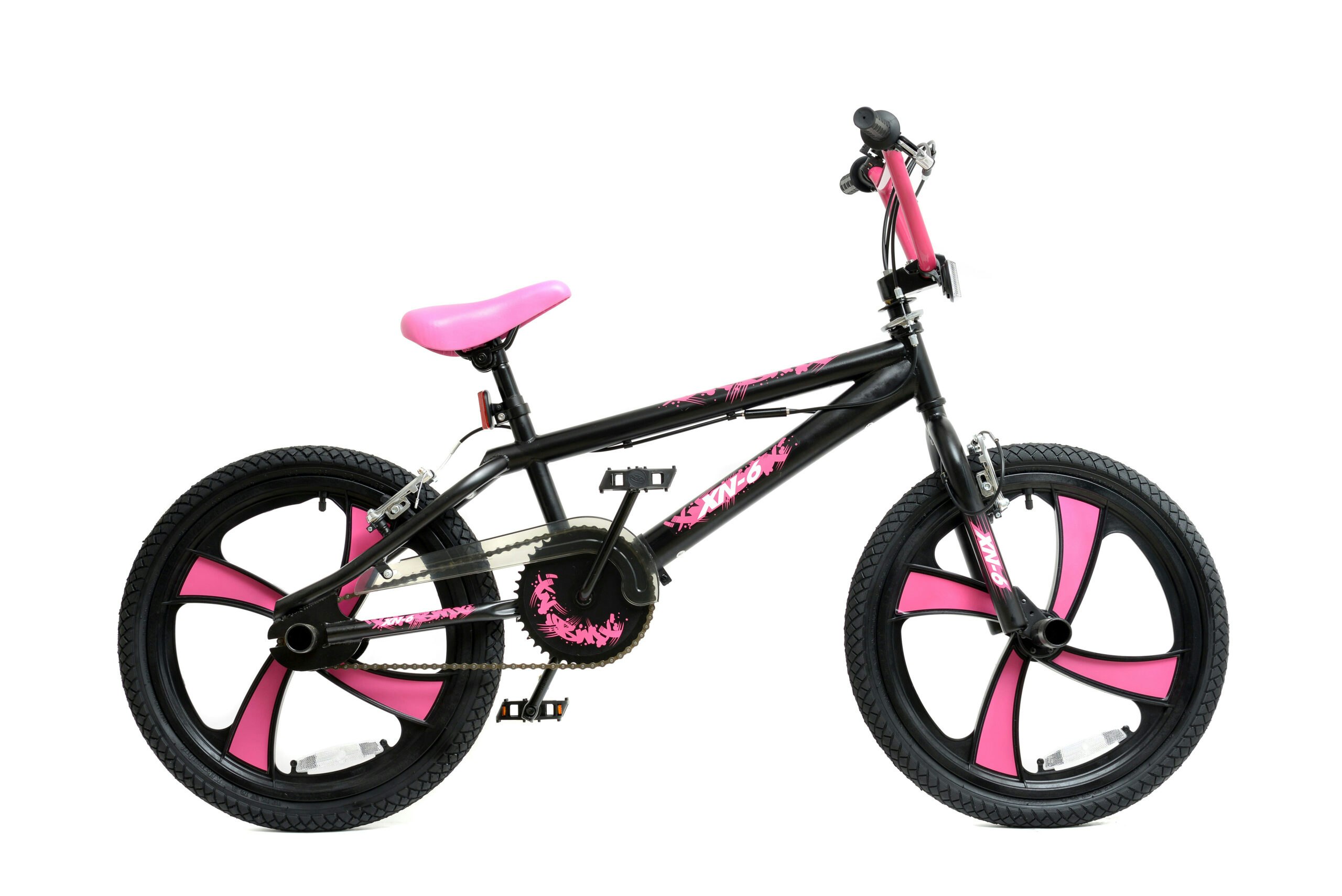 Xn Girls Black/Pink -6 Bmx Bike Freestyle Bmx - 20In Mag Wheel Gyro