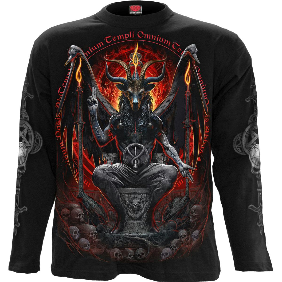 Spiral Direct Black Baphomet - Longsleeve T-Shirt - Xxl