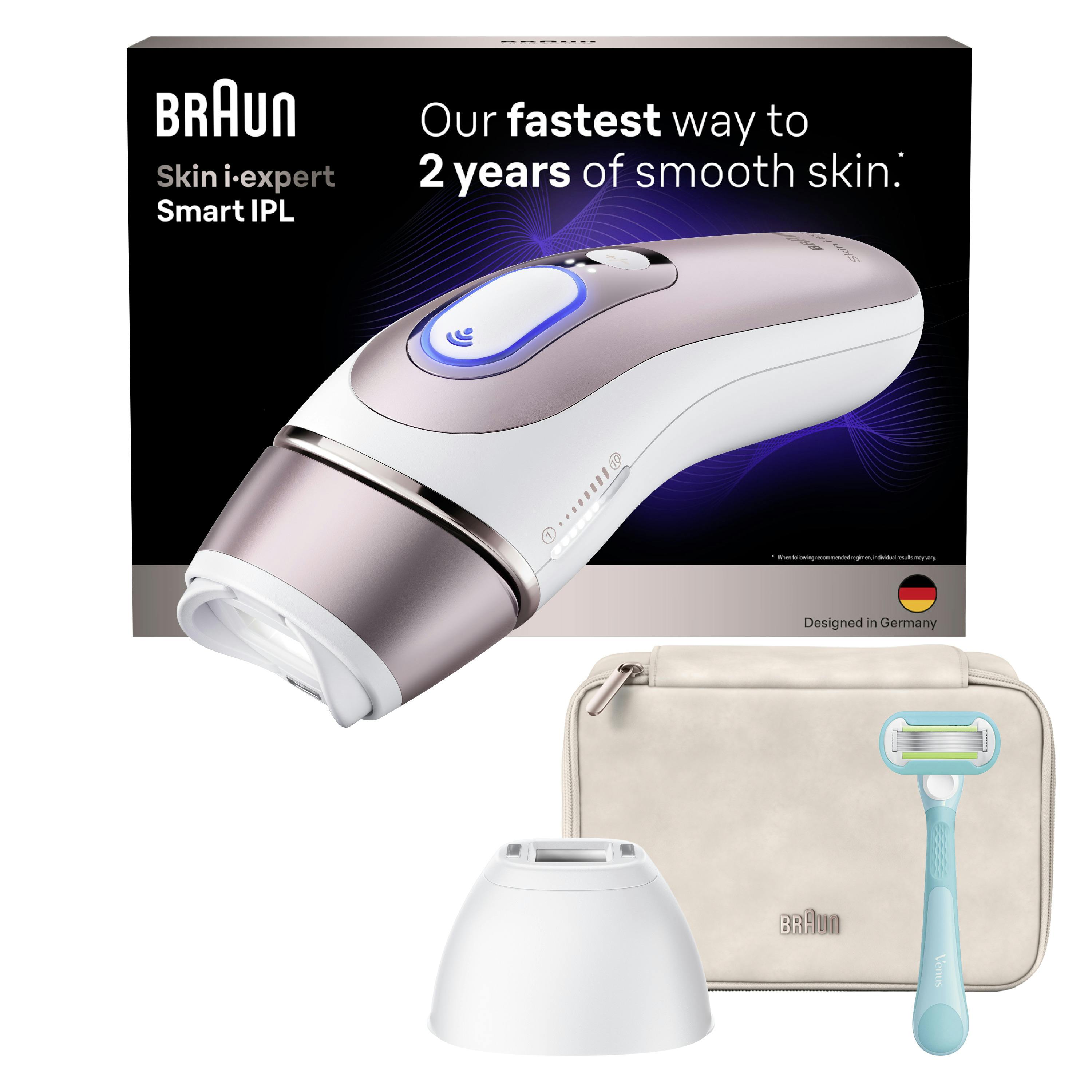 Braun Smart Ipl Skin I·expert, At Home Hair Removal, With Free App, 2 Smart Heads, Pl7211