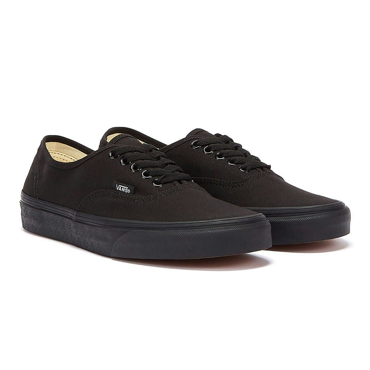 Vans Men's Black Authentic Canvas True Trainers - Uk 10 / Eu 44.5 / Us 10.5