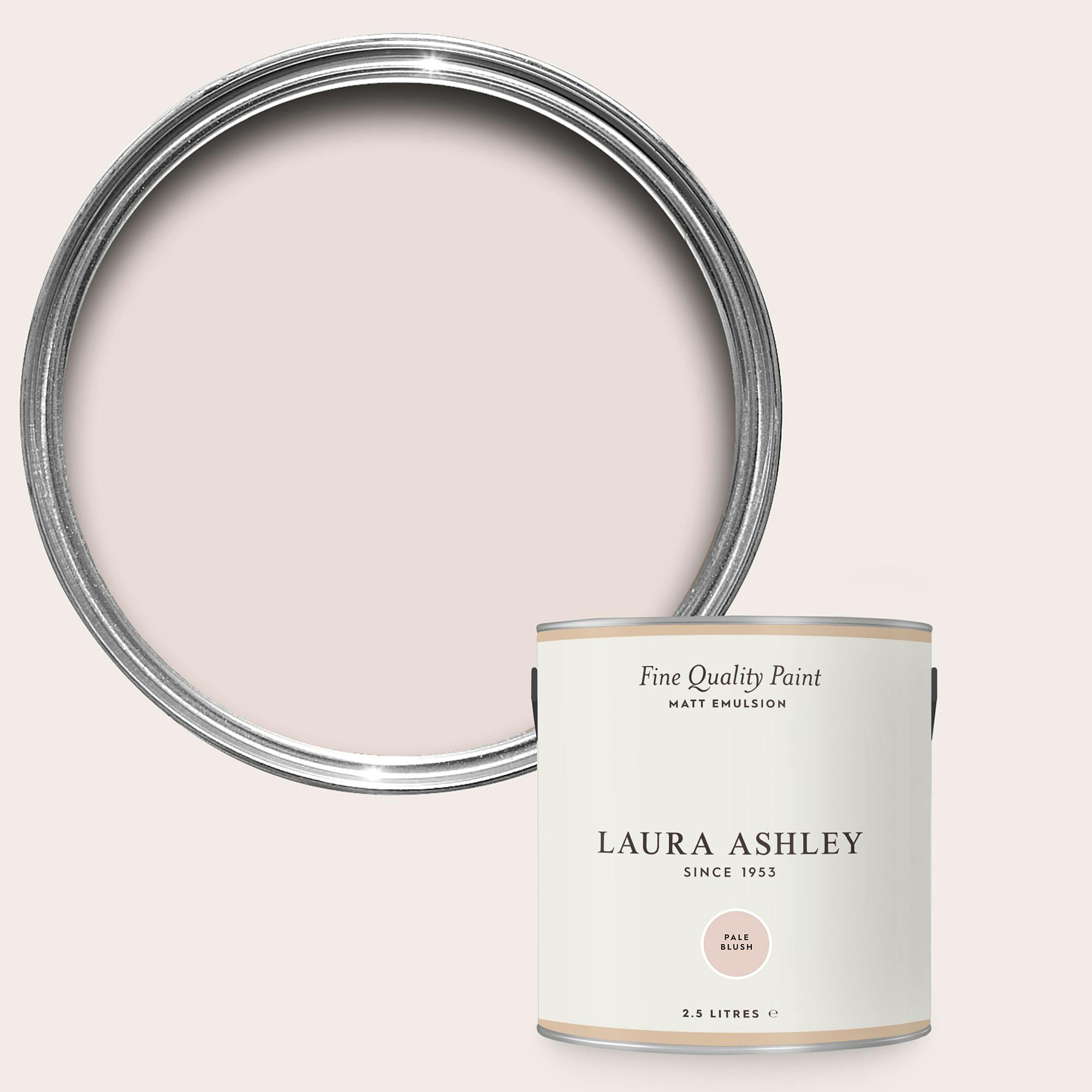 Rackhams Pink Pale Blush Matt Emulsion 2.5L Paint - 2.5