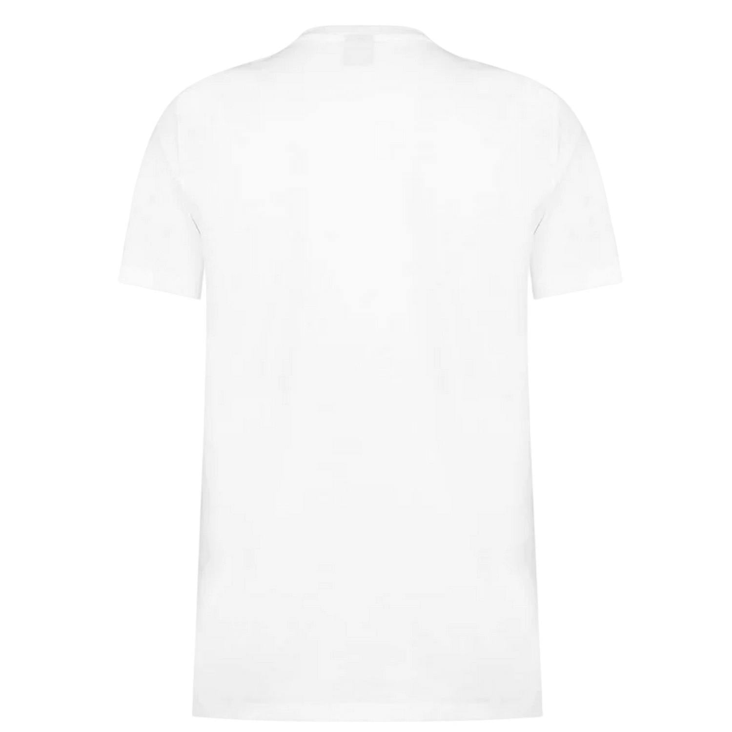 Boss Men's White Hbw Logo Crew Neck T-Shirt - Xl - 100% Mixed