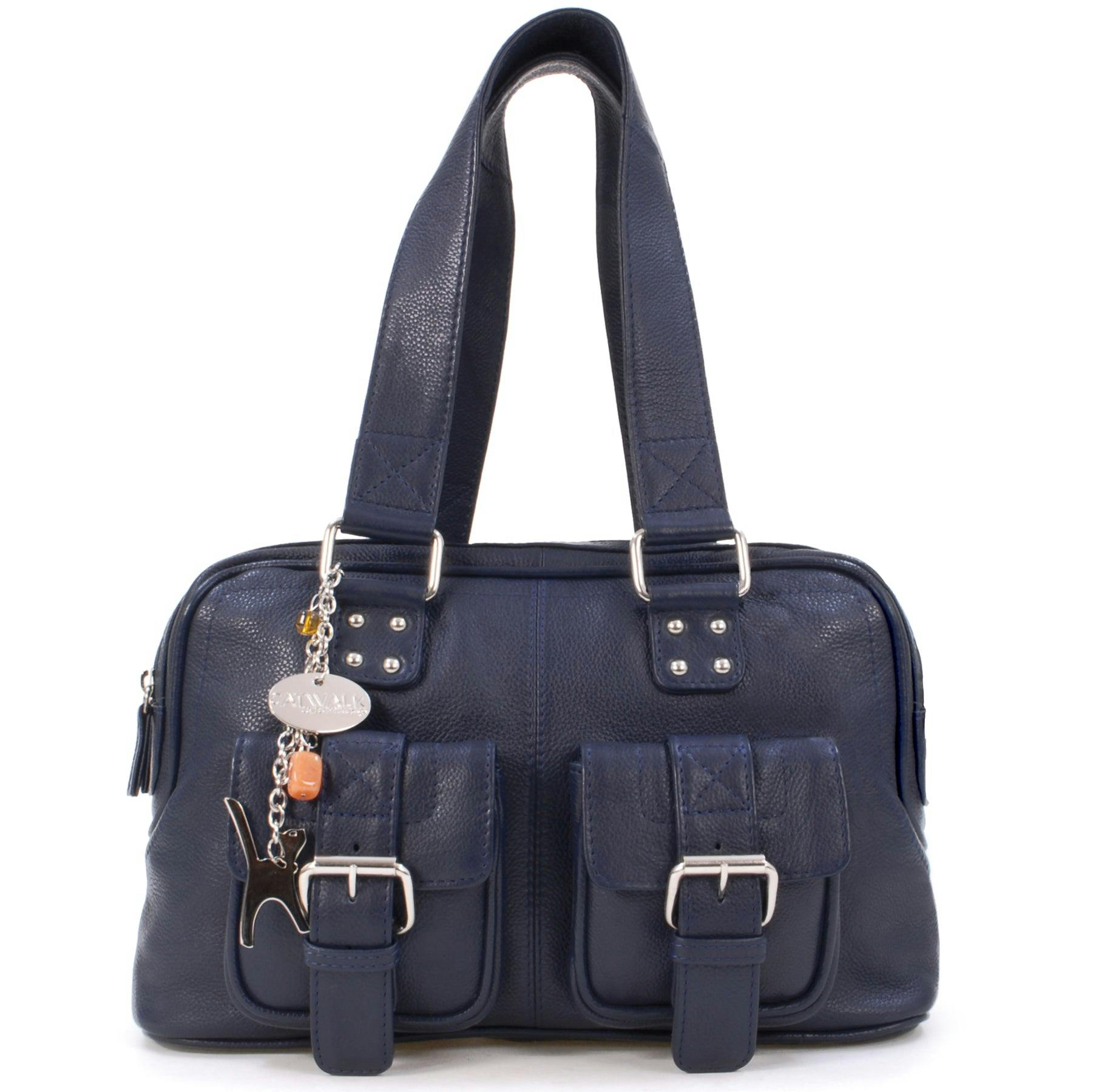 Catwalk Collection Handbags Blue Caroline - Handbag