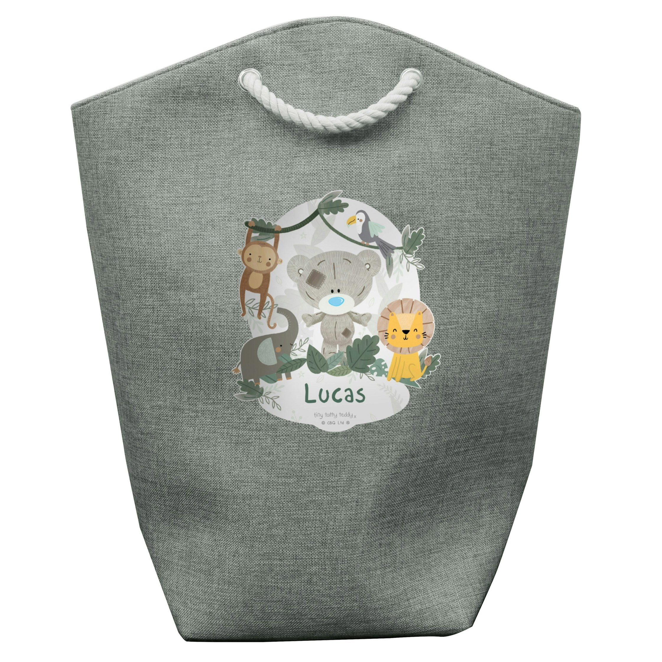 Personalised Memento Company Personalised Tiny Tatty Teddy Jungle Animals Storage Bag