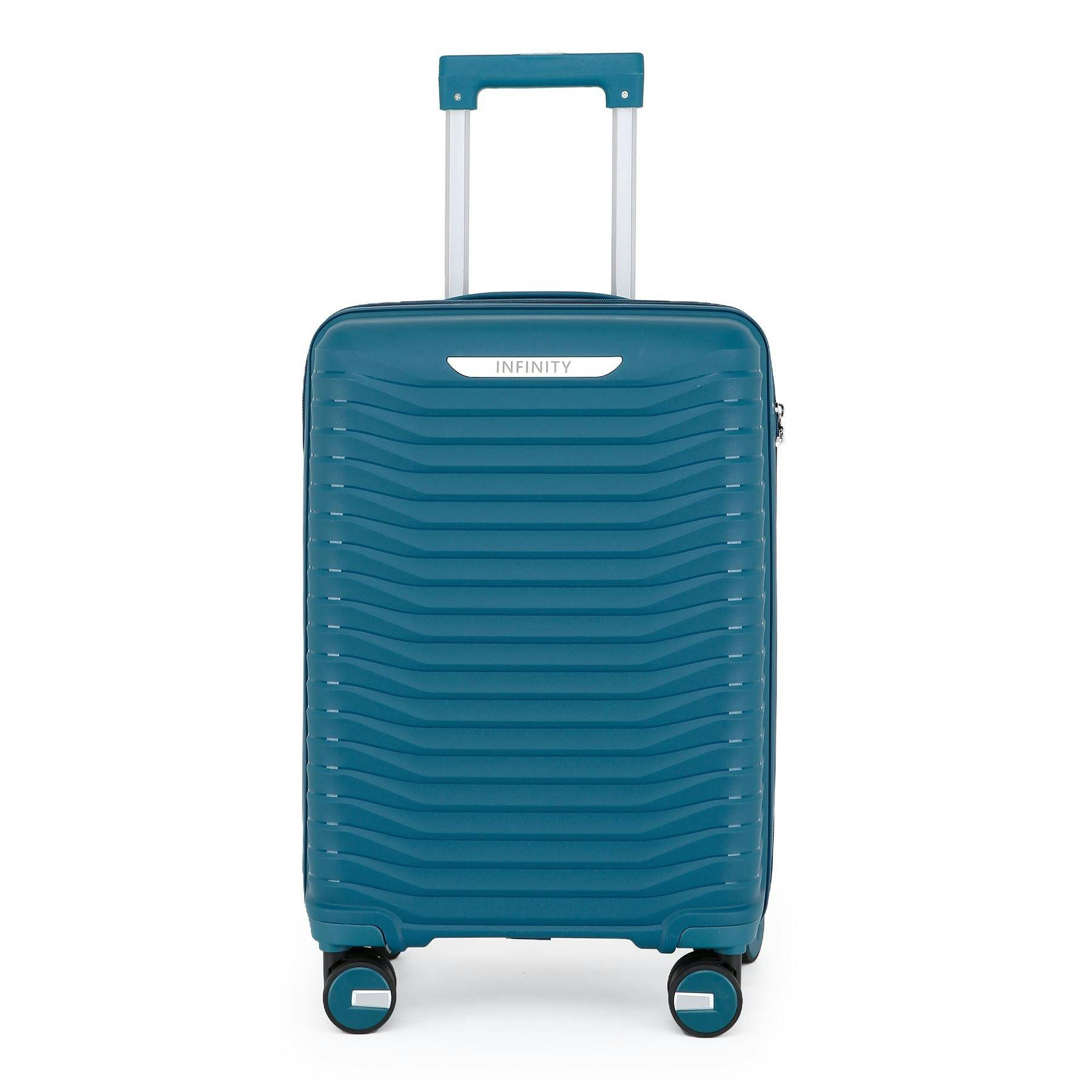 Infinity Luggage Blue Hard Shell Suitcase Cabin Tsa Luggage Travel Set - Cabin