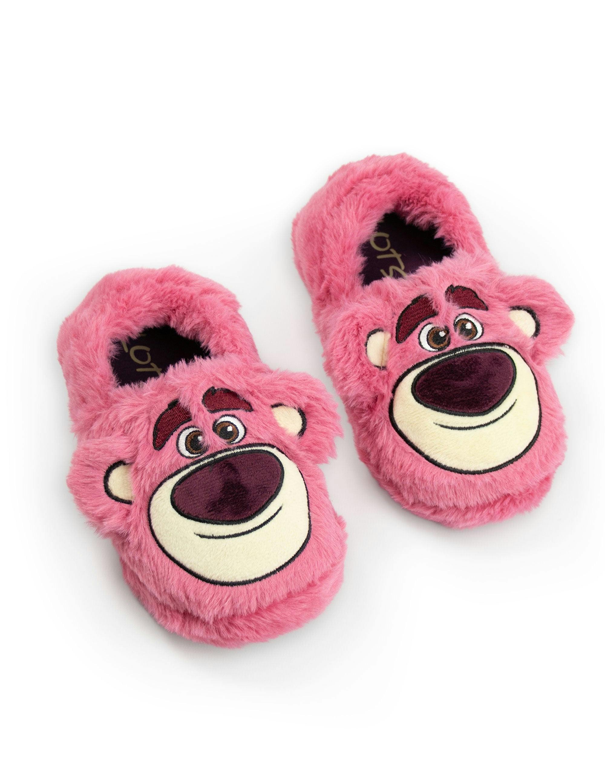 Vanilla Underground Girls Pink Disney Toy Story Lotso Slip On Loafer Slippers - 1 Uk Child
