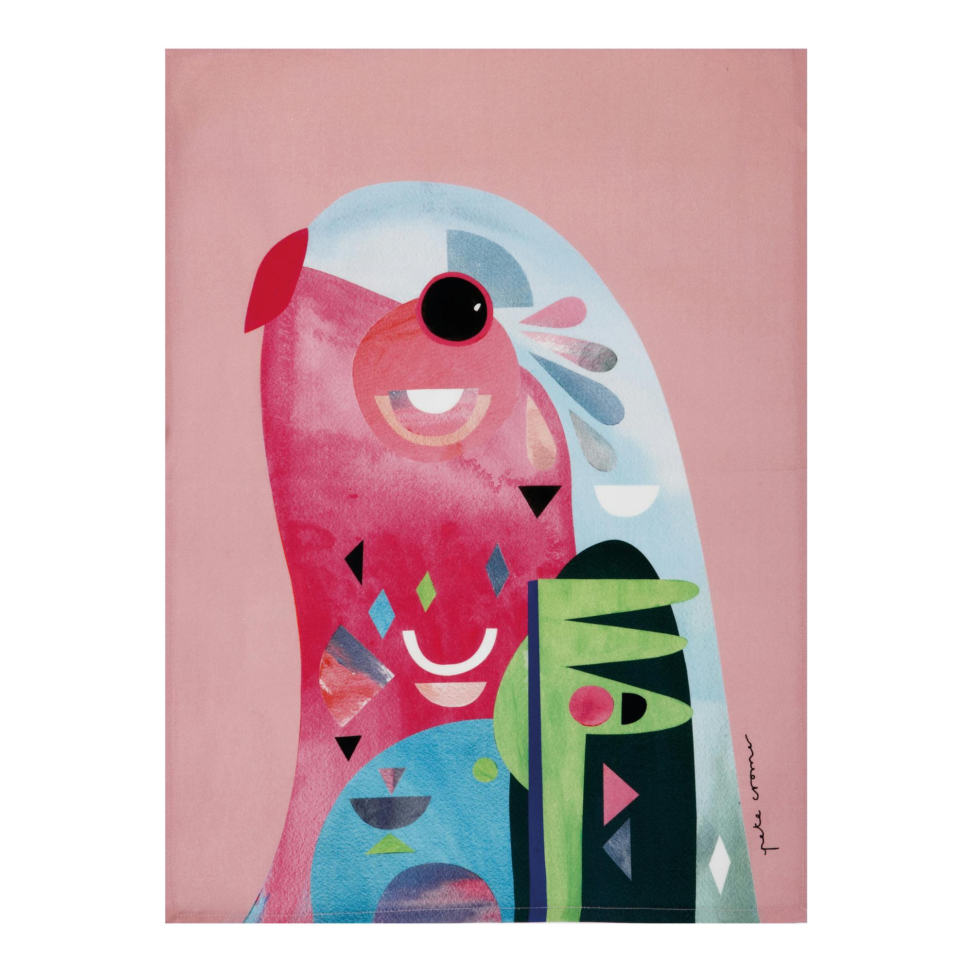 Rackhams Pete Cromer Parrot Tea Towel - Assorted - Cotton - Tea Towel