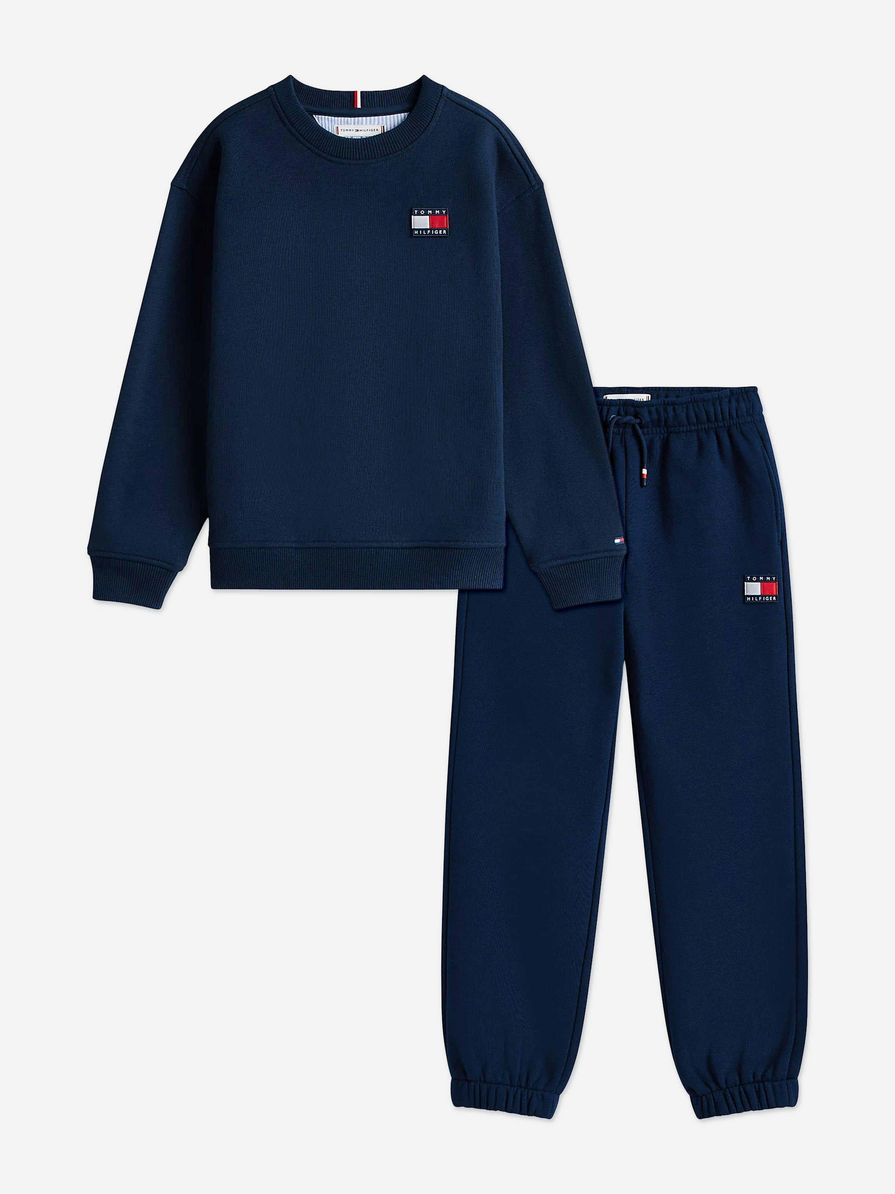 Tommy Hilfiger Boys Kids Heritage Flag Tracksuit In Navy - Navy - 16 Yrs
