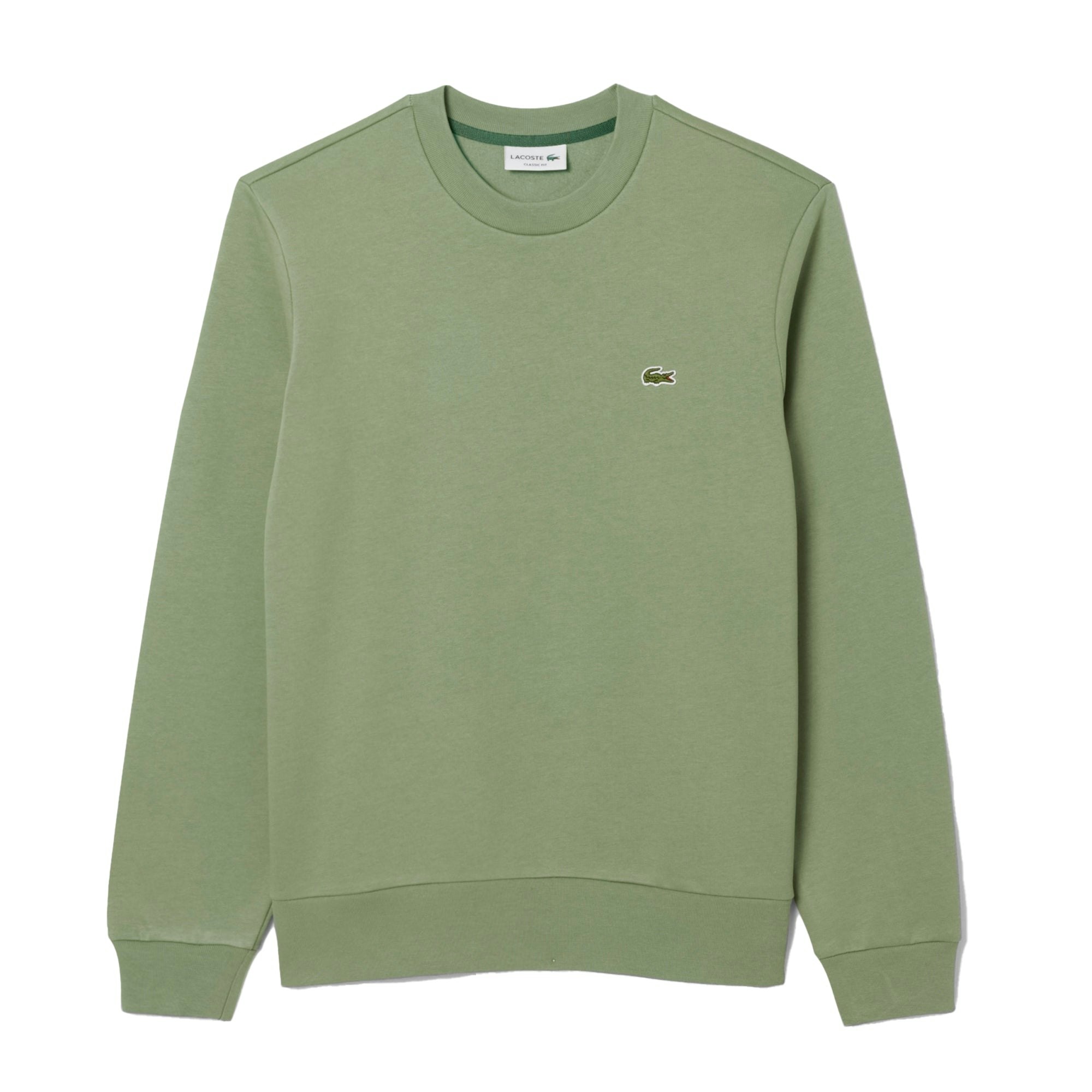 Lacoste Fleece Crew Sweatshirt Thyme - Medium