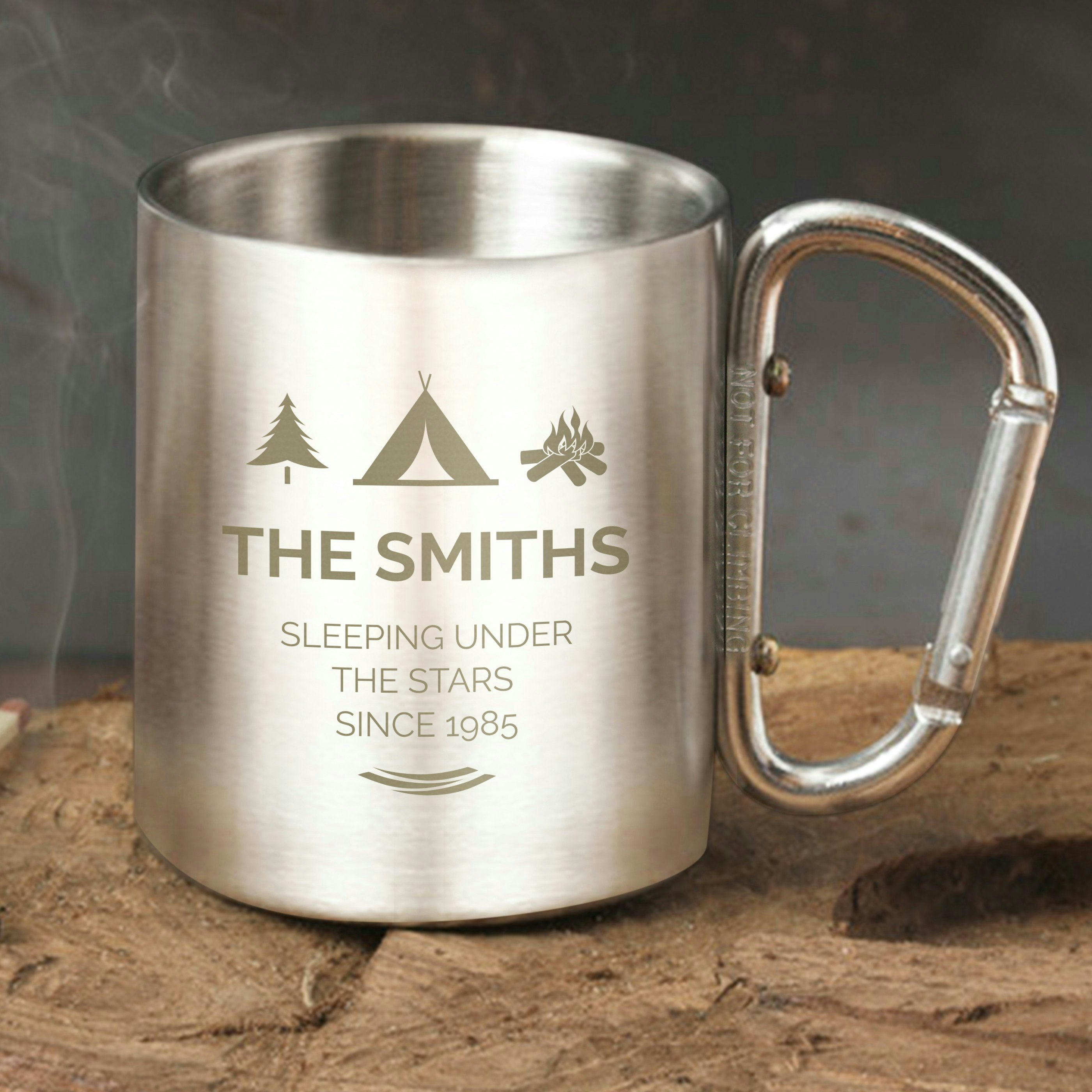Rackhams Personalised 'Wilderness Wanderer' Stainless Steel Mug