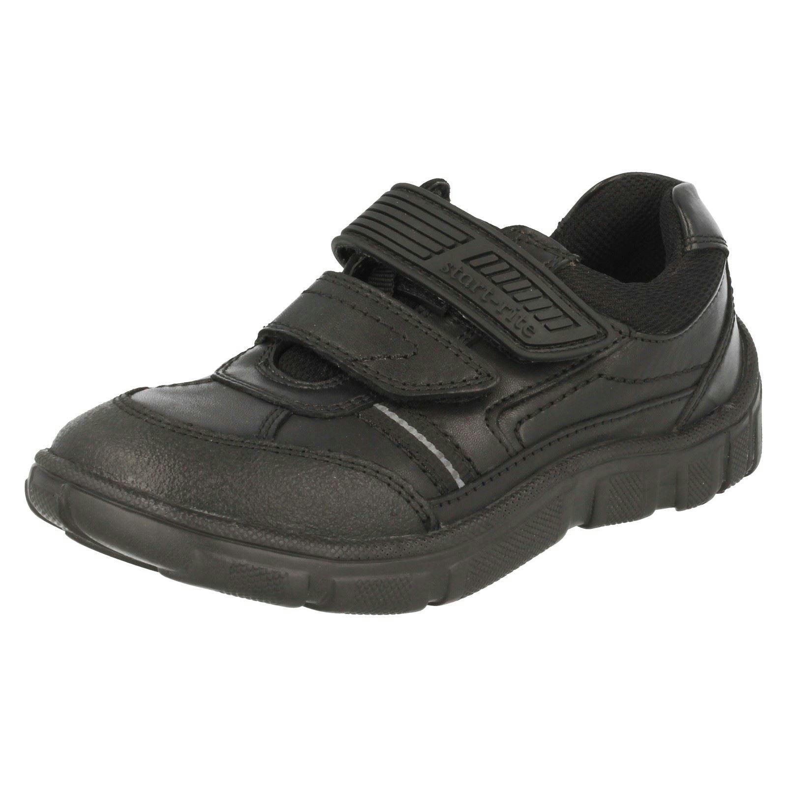 Start-Rite Boys Black School Shoes Luke - Leather - Uk 9 Child - H