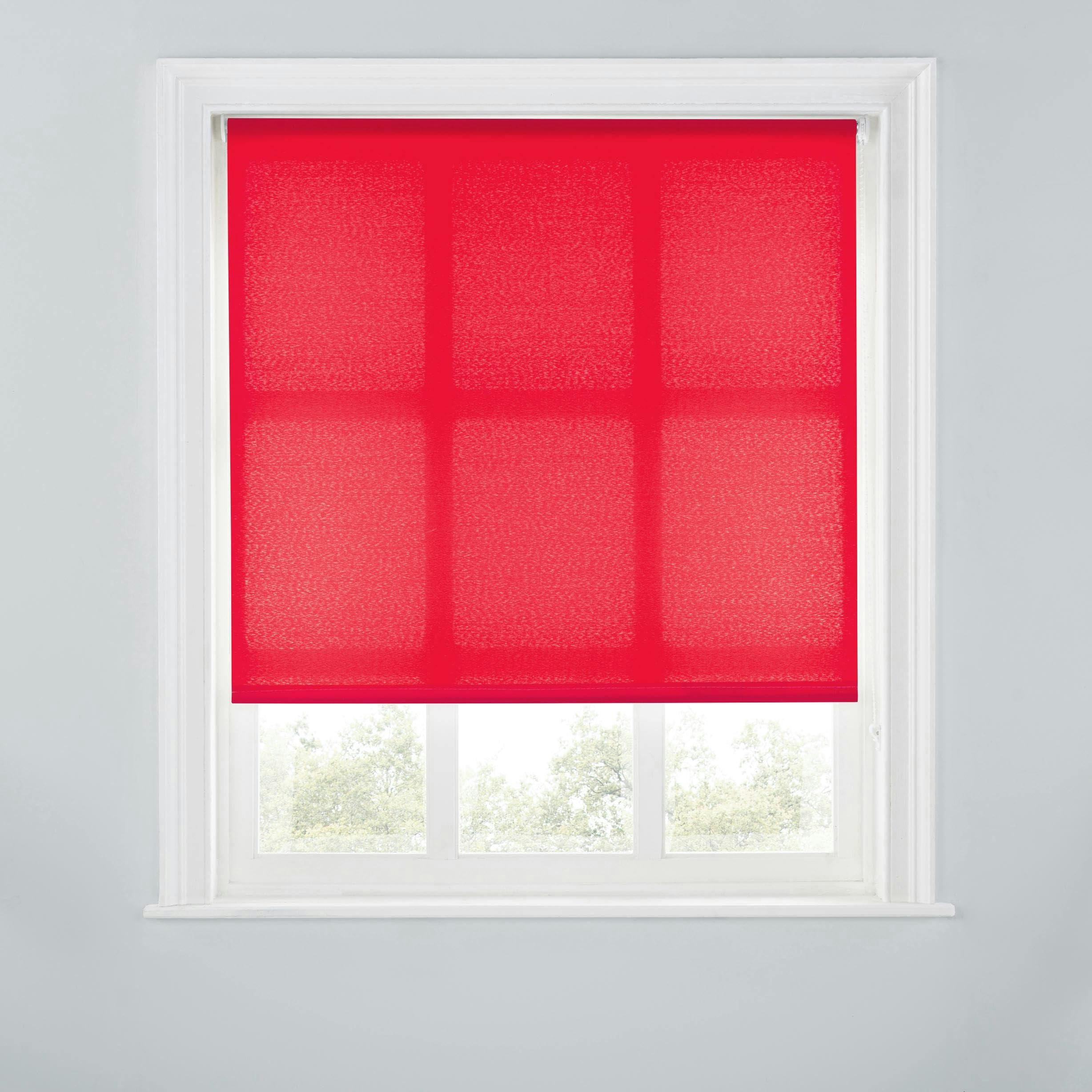 Rackhams Red Trimmable Daylight Roller Blind - 3Ft - 90Cm(W) X 170Cm(L)
