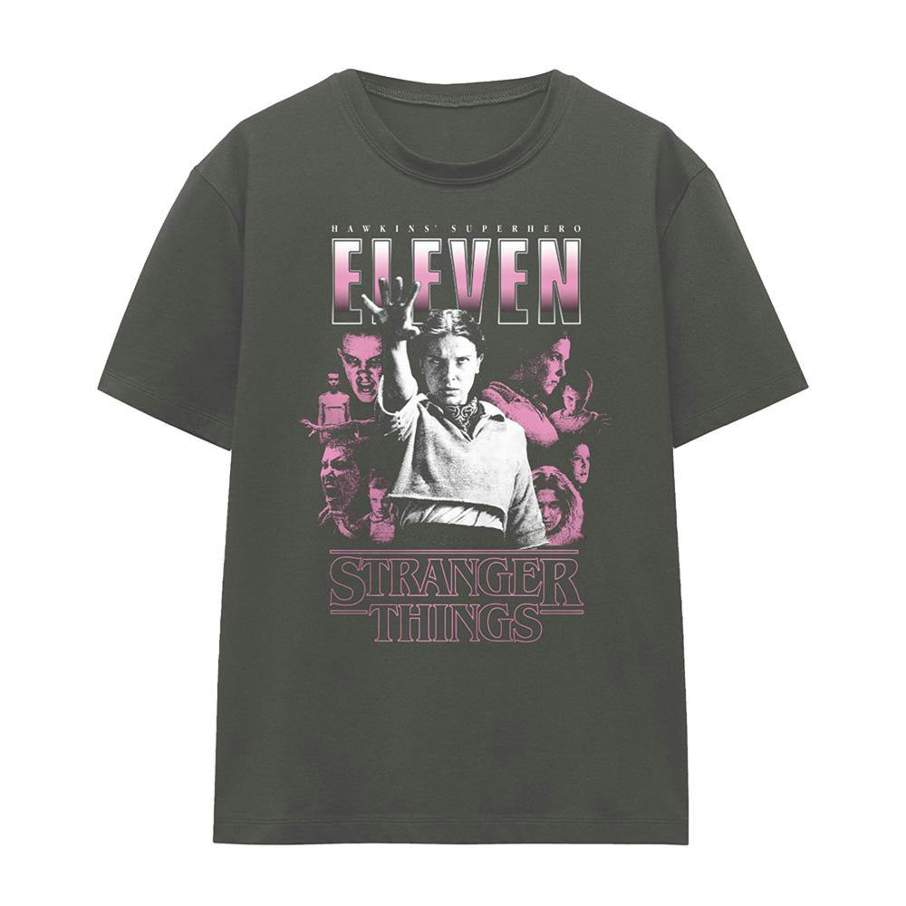 Stranger Things Women's Eleven Poster T-Shirt - Charcoal - Xxl - Charcoal