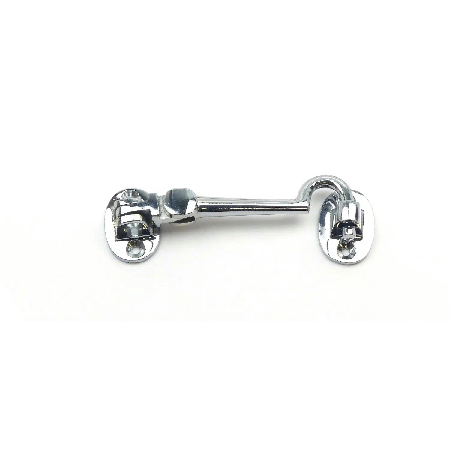 Rackhams Polished Chrome On Solid Brass Cabin Hook - 100Mm
