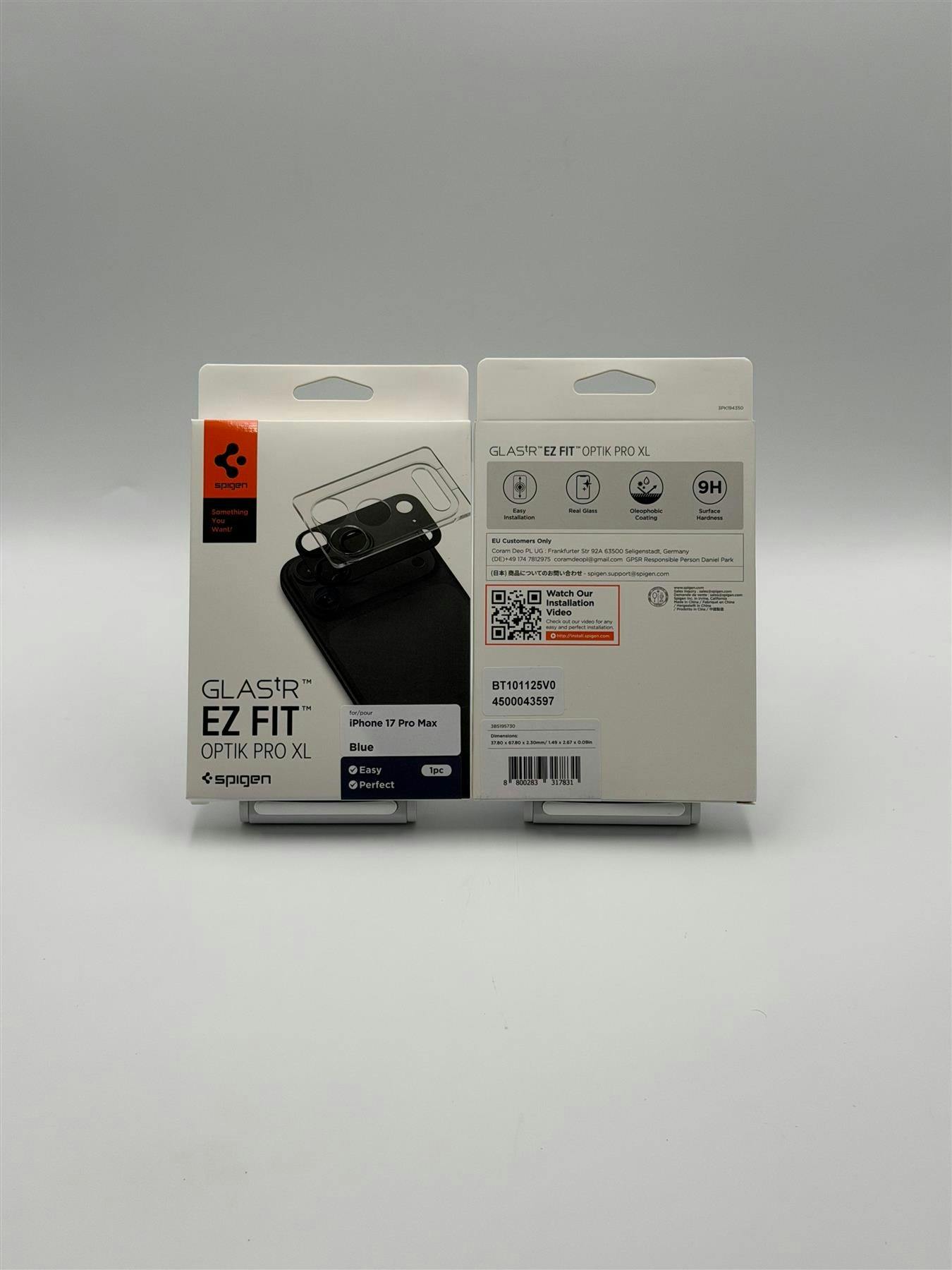 Spigen Blue Glastr Ez Fit Optik Pro Xl Camera Lens Protector 17 Pro Max 6.9" - Agl10651