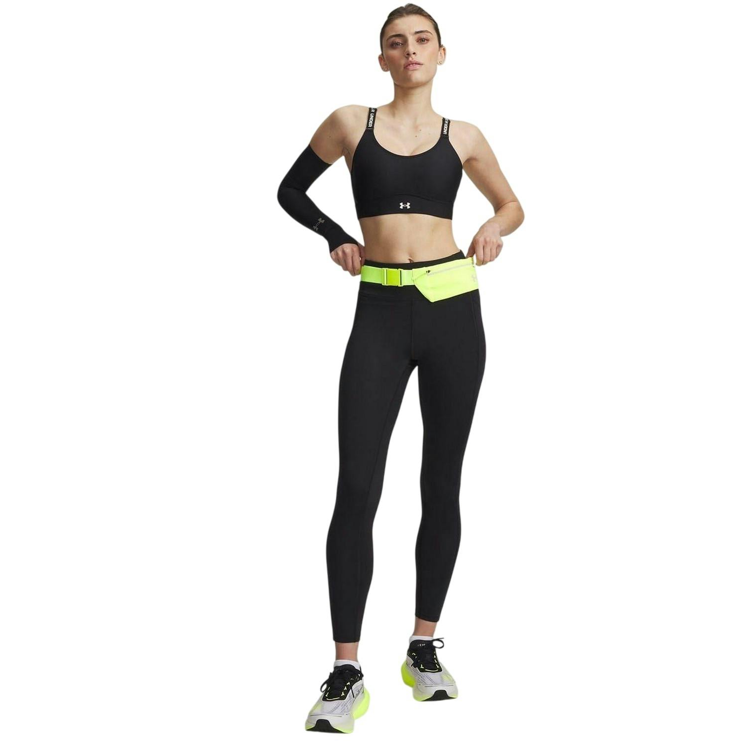 Under Armour Women's Black / Velociti High Rise Leggings - /Reflective - 10 Uk - /Reflective - 77% Polyester/23% Elastane