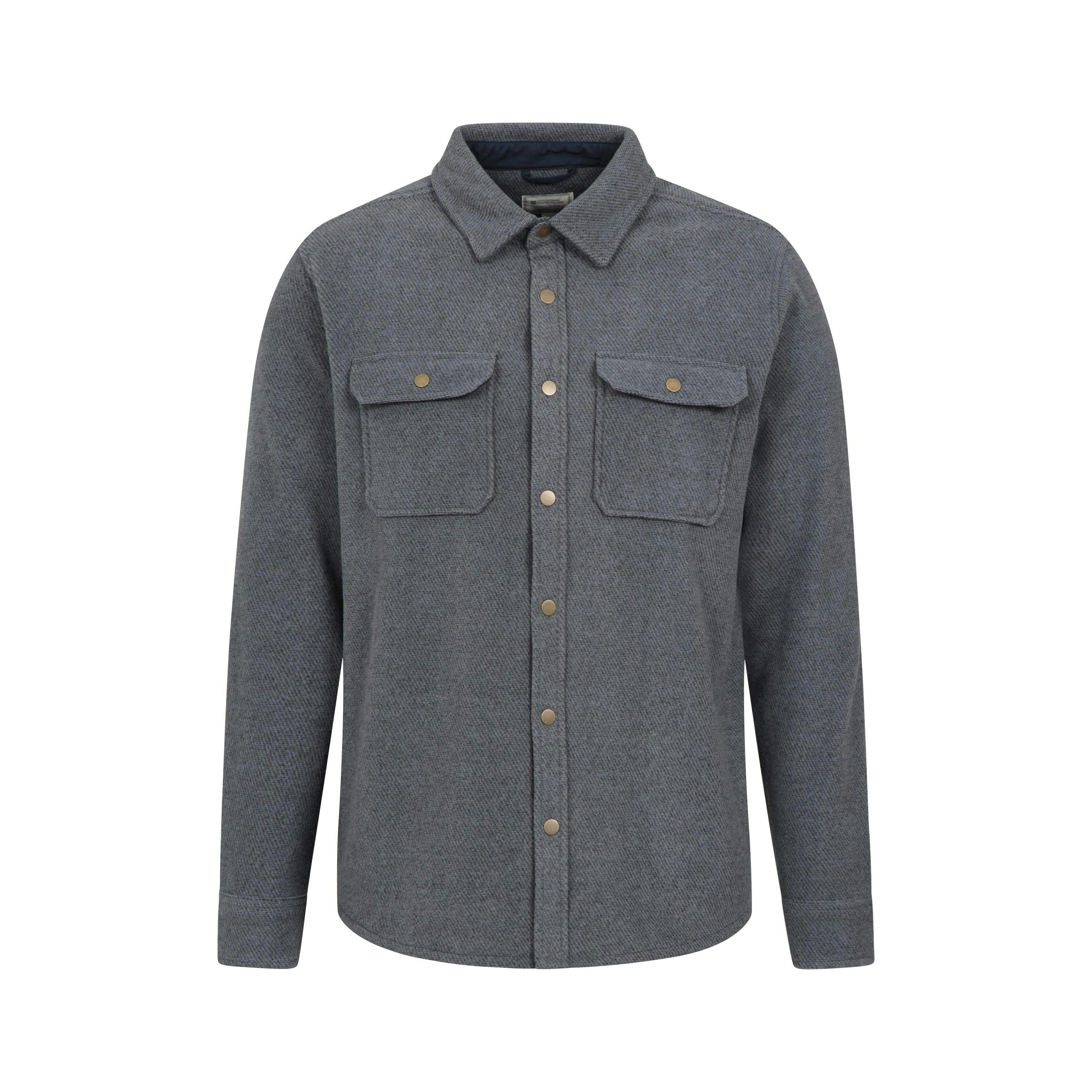 Mountain Warehouse Men's Dark/Grey Dresden Melange Shirt - Xxl - 100% Polyester