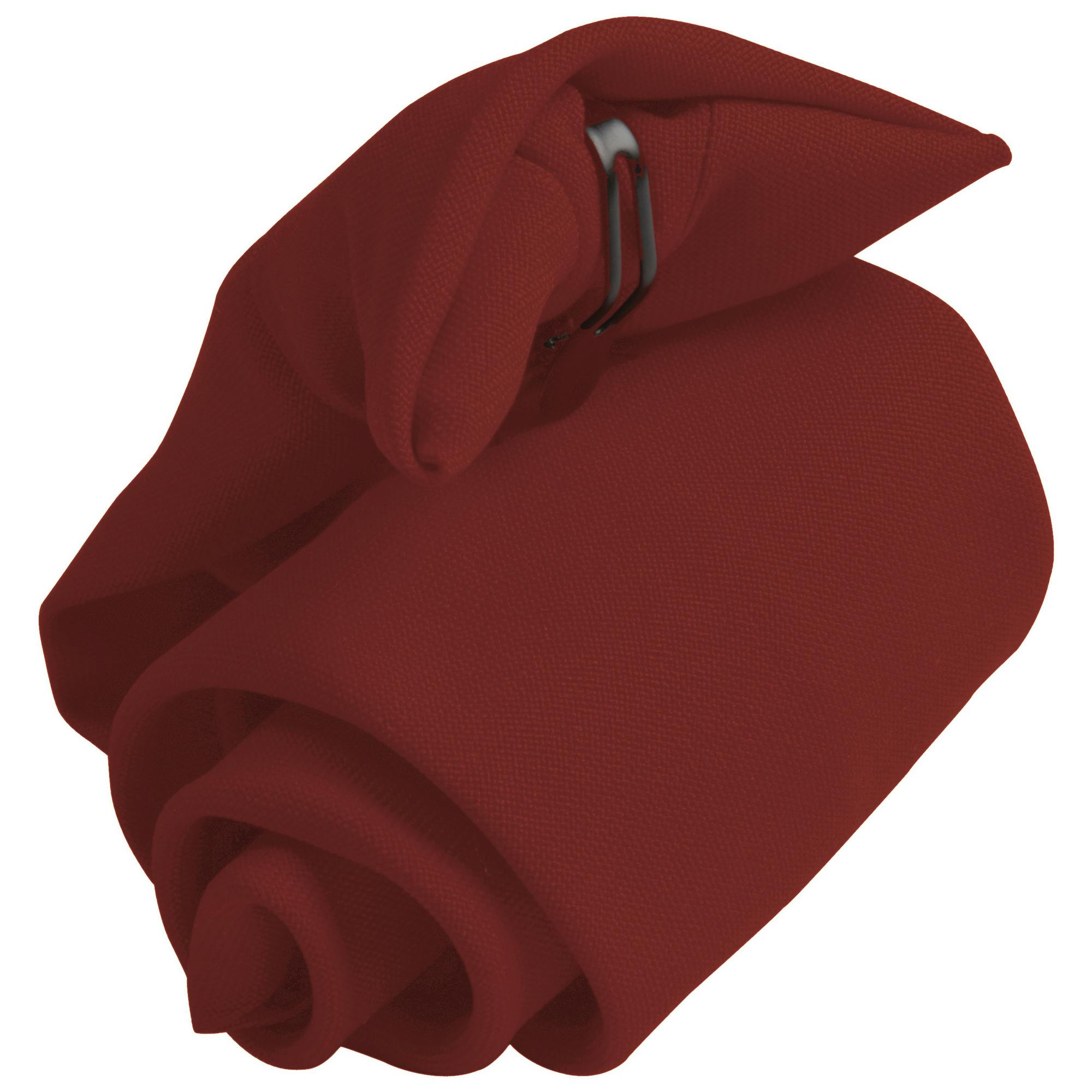 Premier Tie - Mens Plain Clip On Tie (Pack of 2) (Burgundy) - One Size - Image 3