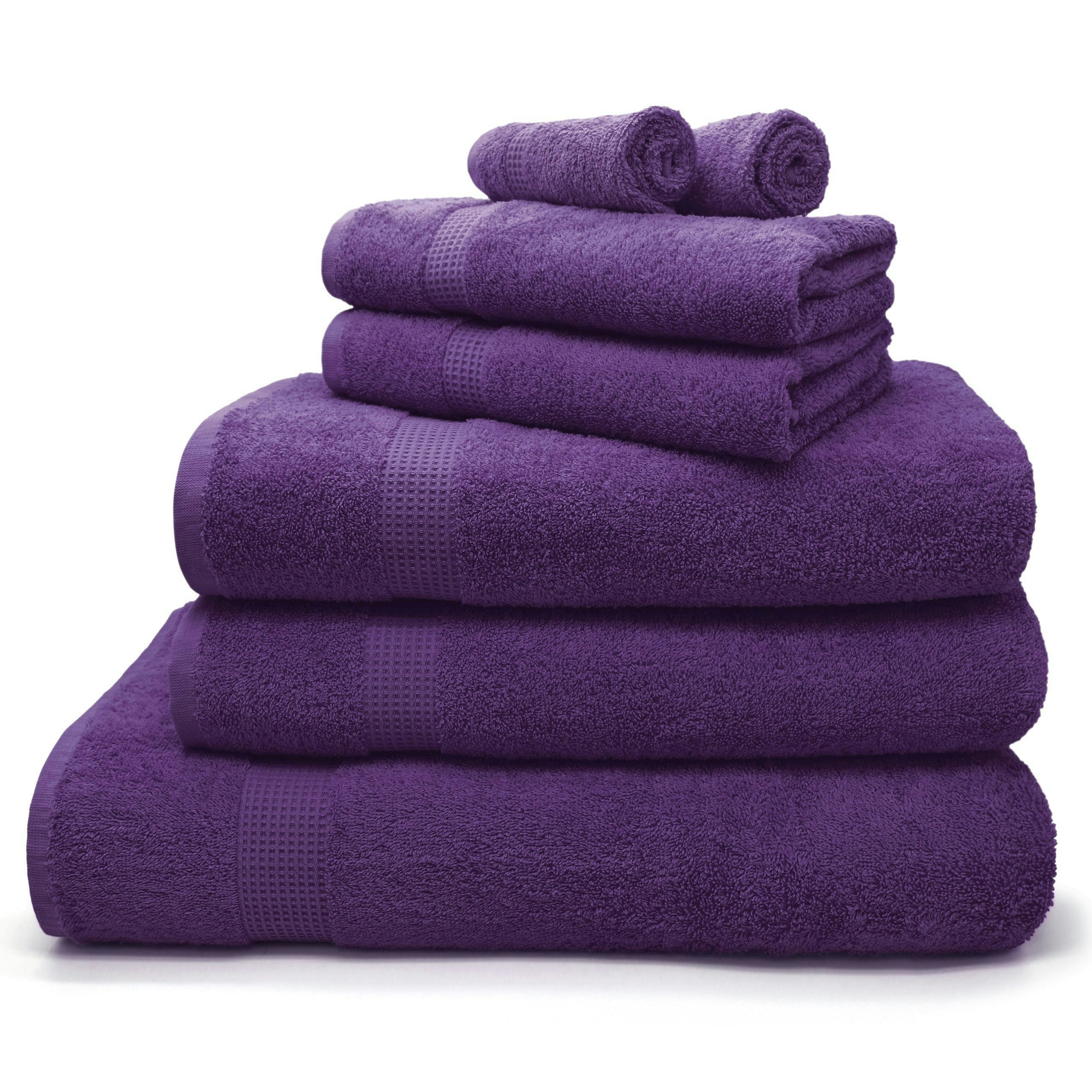 Velosso Purple Luxury Egyptian Cotton Towels 550Gsm - Bath Towel