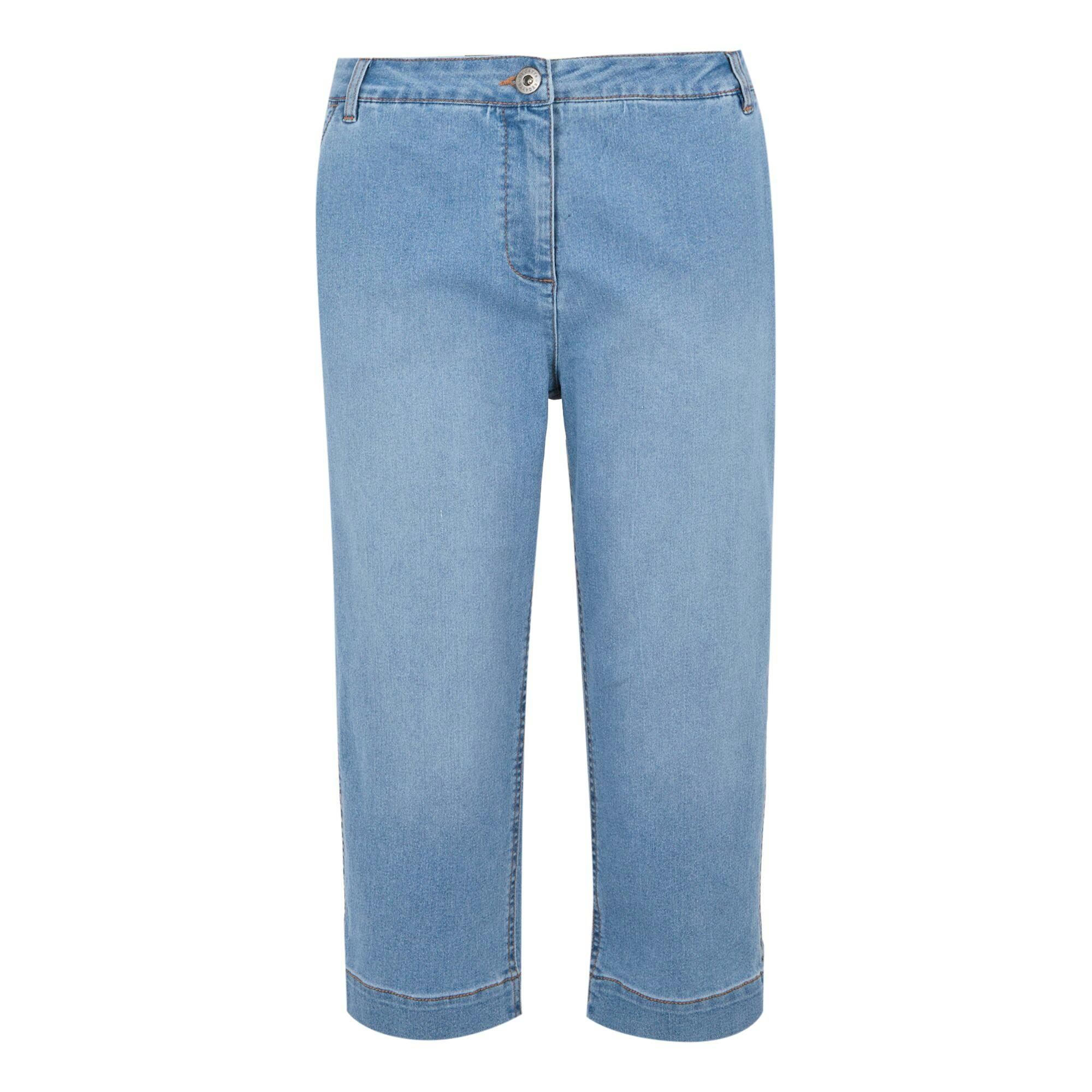 Regatta Women's Light/Blue Bayletta Capri Trousers - True Denim - True Denim - 18 Uk R - 100% Mixed